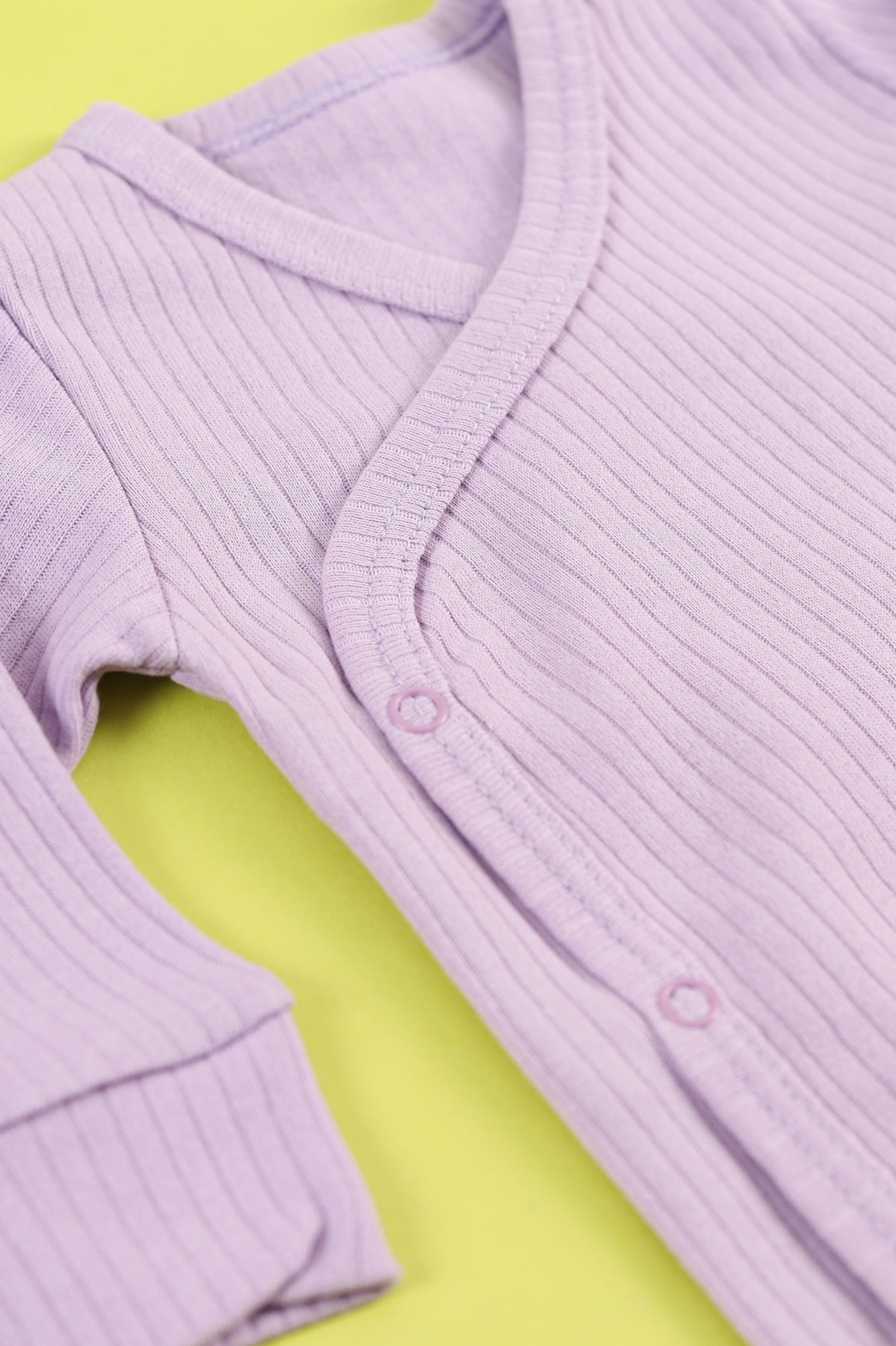 Lila (3-15 Ay) Fitilli Çıtçıtlı Kız Bebe Badi 220835