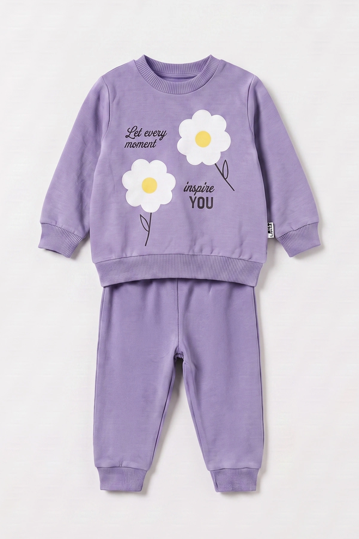 Lila (3-18 Ay) Papatya  Baskılı 2 İp Kız Bebek Mevsimlik Takım 481112