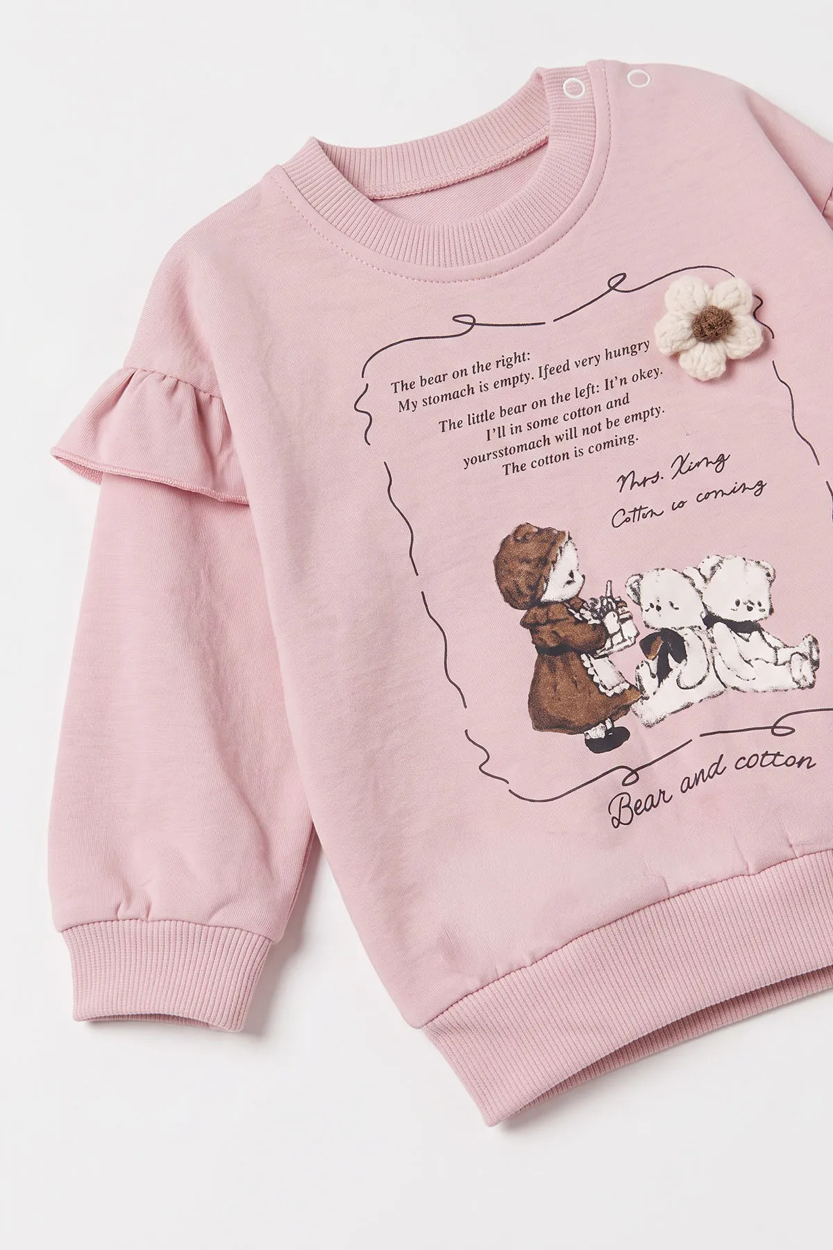 Lila (3-24 Ay) Baskılı Alt Çimalı Kız Bebek Takım 480584