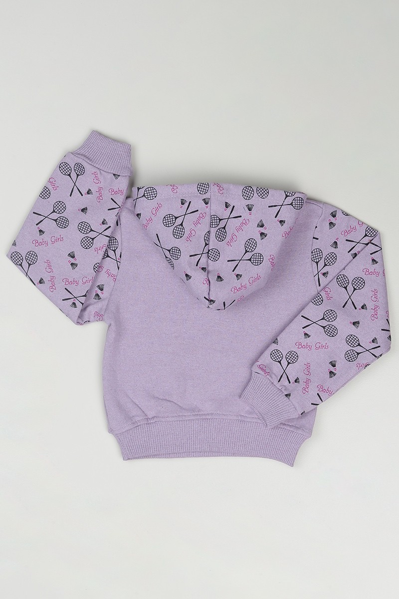Lila (3-7 Yaş) Baby Girls Baskılı Kız Çocuk Sweatshirt 84745