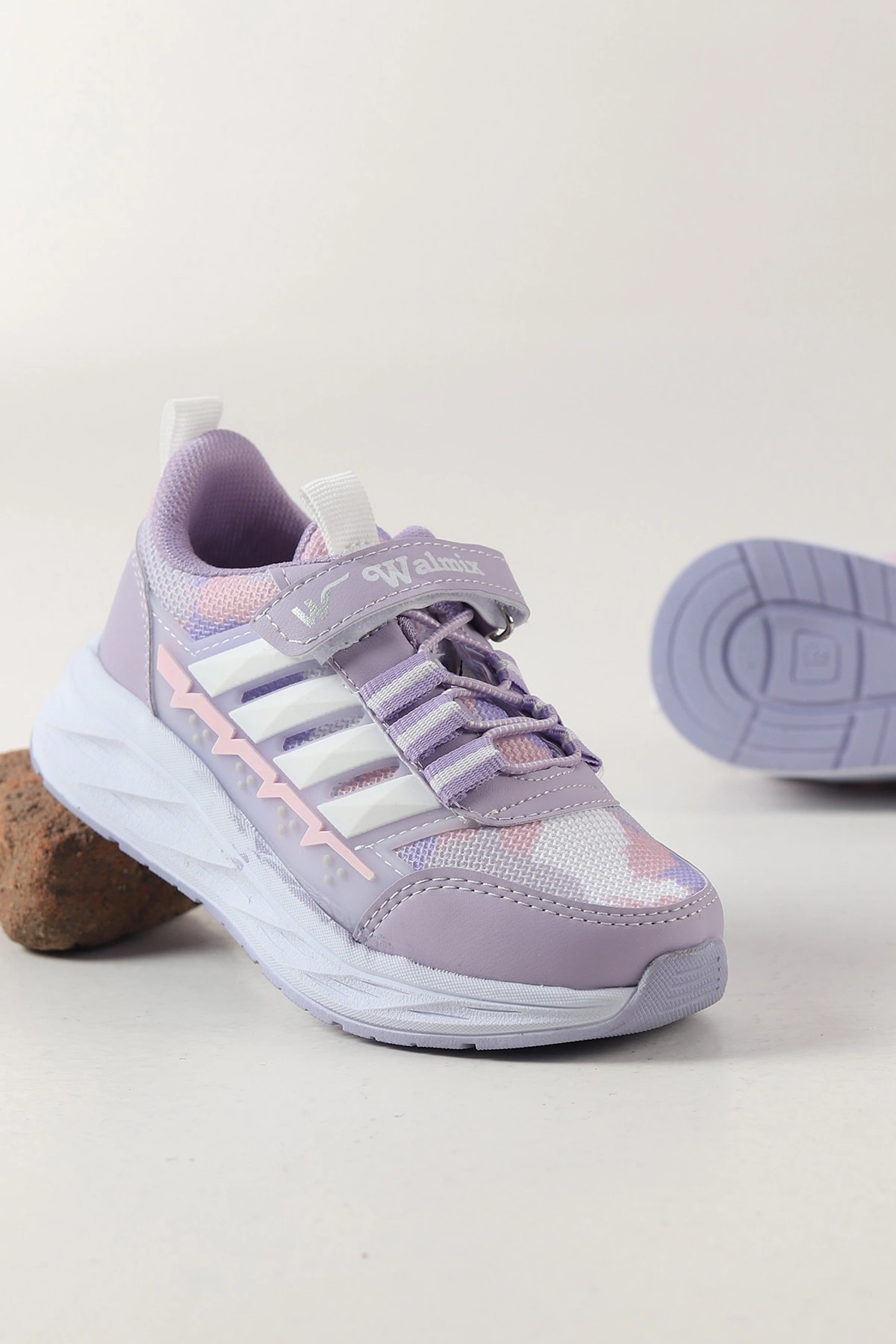 Lila ( 31 - 35 ) Bağcıklı Cırt Bantlı Kız Çocuk Spor Ayakkabı 463271