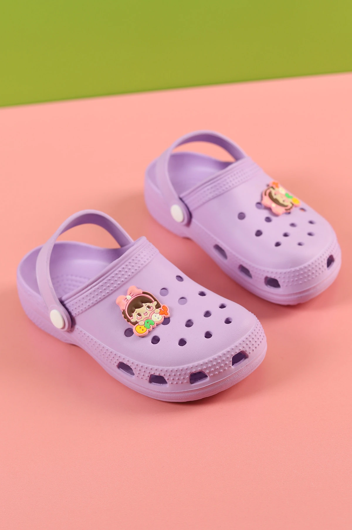 Lila (31-35) Figürlü Eva Çocuk Terlik & Sandalet 258873