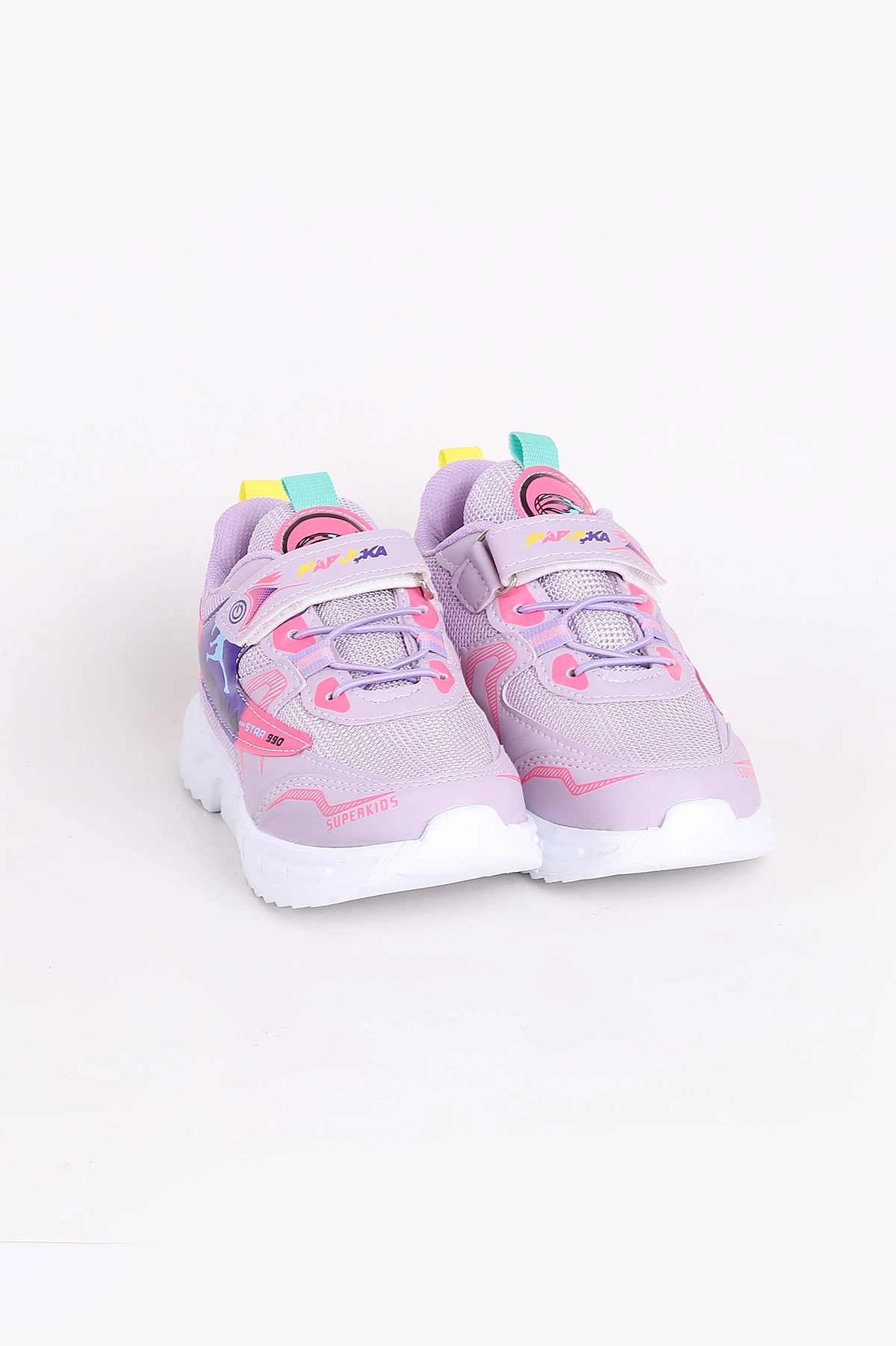 Lila (31-35 Filet)Kalın Taban Cırtlı Çocuk Spor Ayakkabı 346780