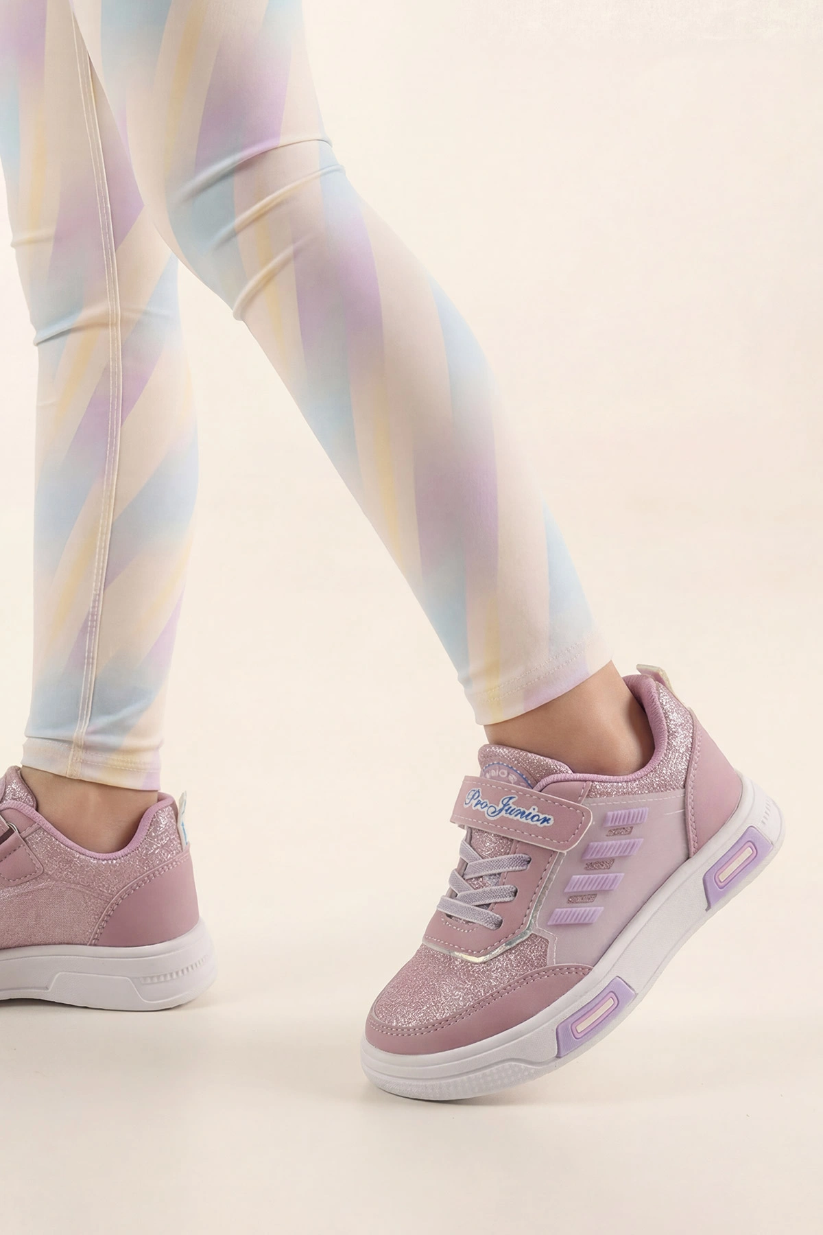 Lila ( 31 - 35 ) Bağcıklı Cırt Bantlı Kız Çocuk Spor Ayakkabı 439929