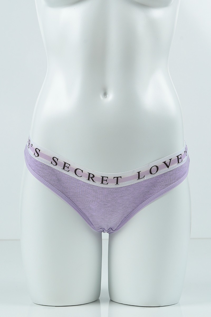 Lila 4405 Brazilian Bikini Ribana Bel Baskılı Lastikli Külot 99872