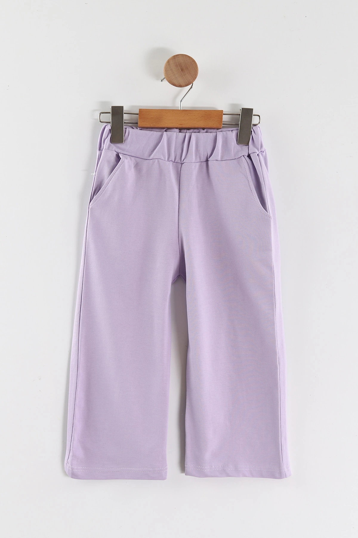 Lila (5-8 Yaş)Bol Paça Kız Çocuk Eşofman Altı 463995