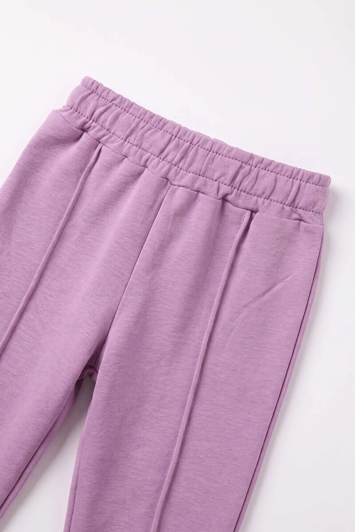 Lila (6-24 Ay) Çiçek Baskılı Fırfırlı Penye Kız Bebek Takım 485393