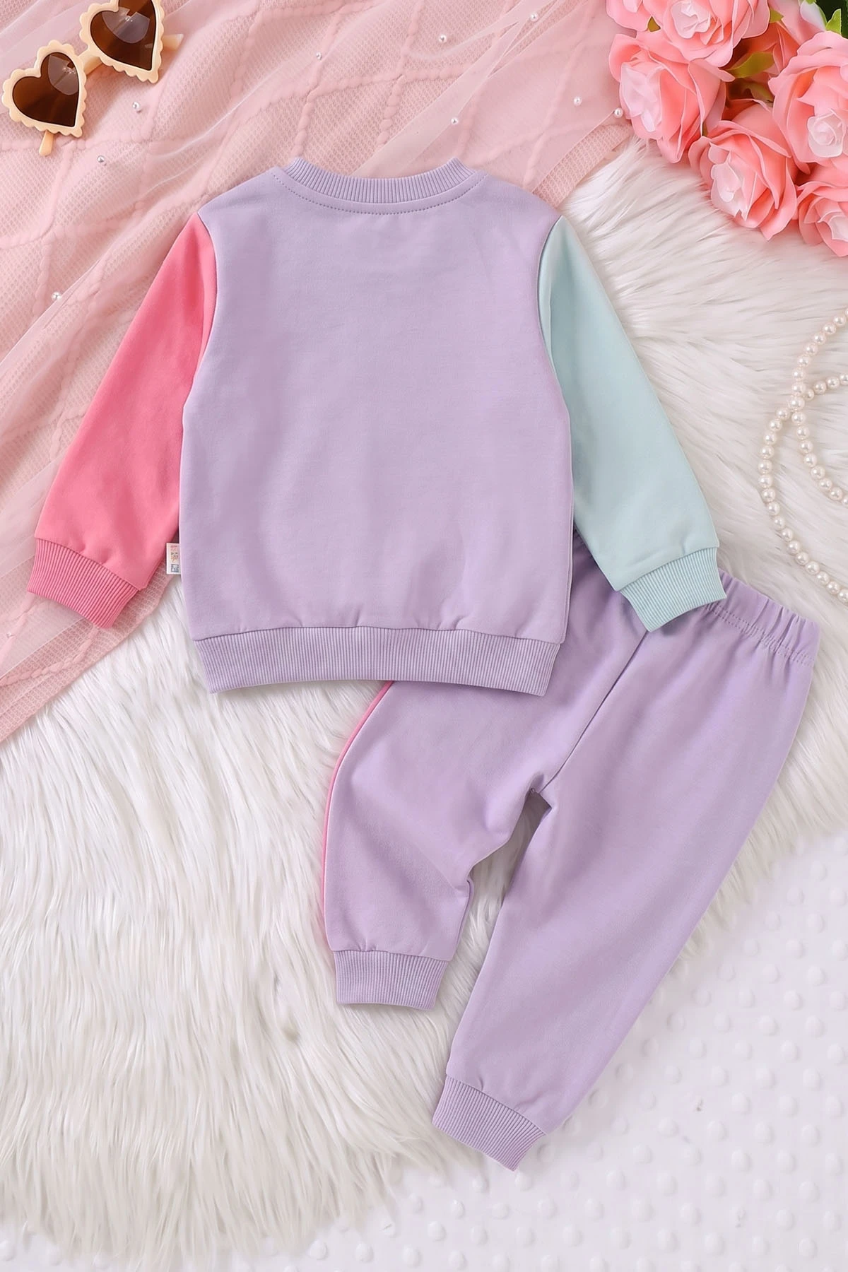 Lila (6-24 Ay) Karakter Baskılı   2'li Kız Bebek Takım 472682