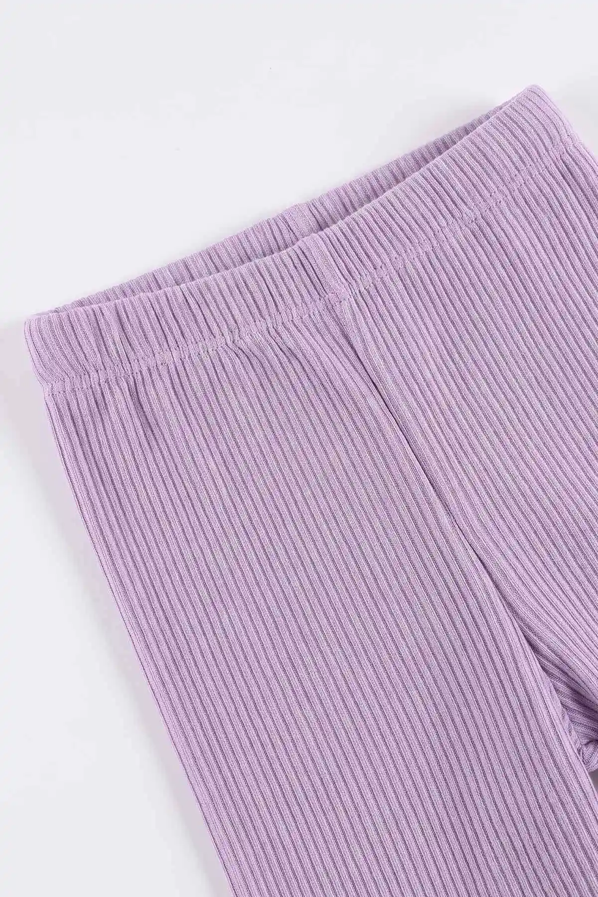 Lila (6-24 Ay) Kurdelalı Alt Fitilli Taytlı Kız Bebek 2'li Takım 478537