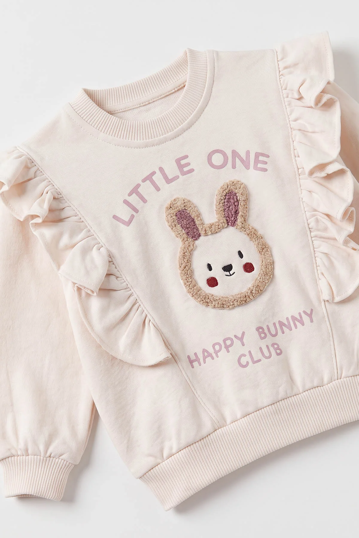 Lila (6-24 Ay) Little One Baskılı Nakışlı  2 İp Kız Bebek Mevsimlik Takım 475678