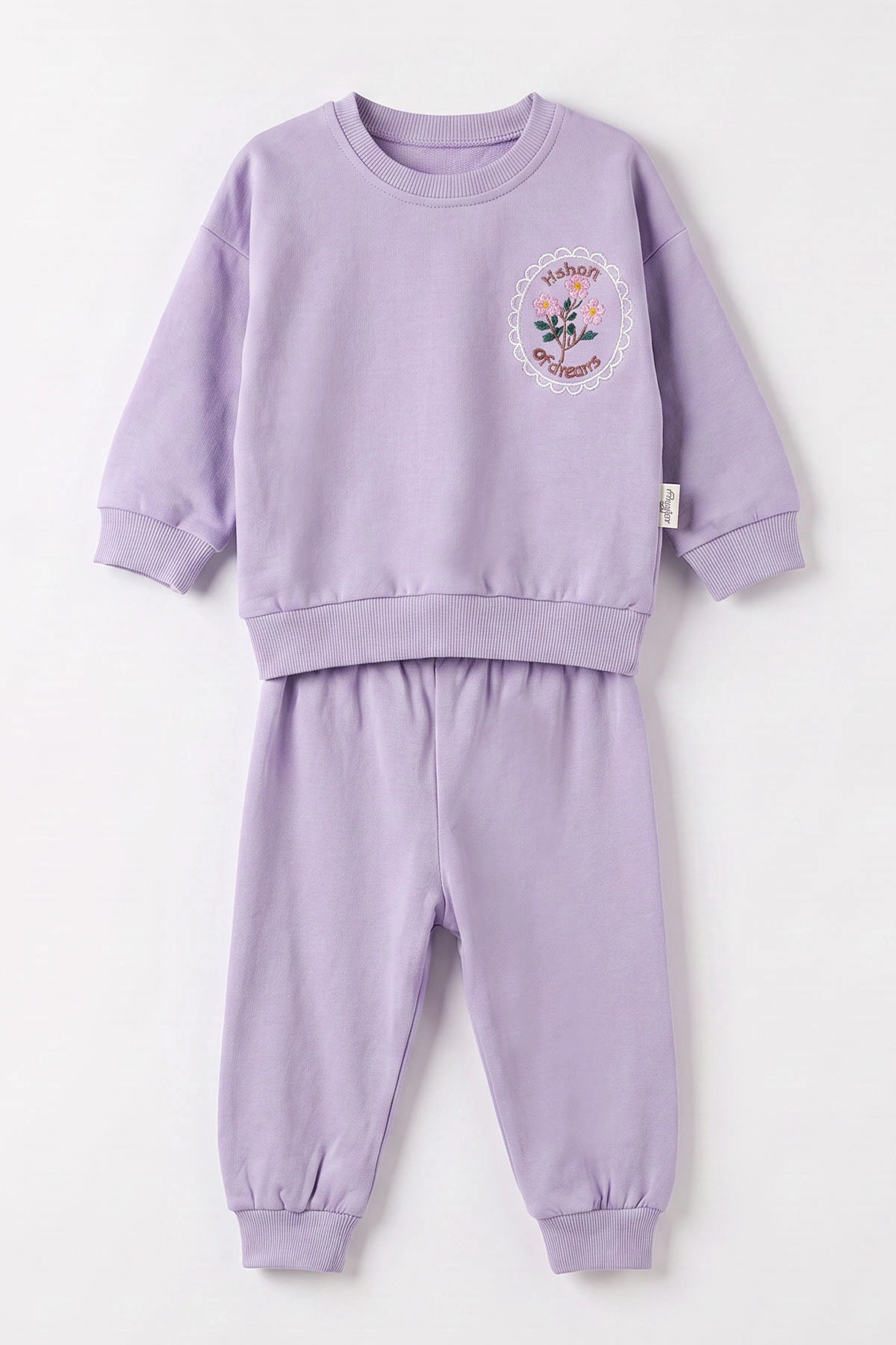 Lila (6-24 Ay) Nakışlı 2 İp Kız Bebek Takım 481016