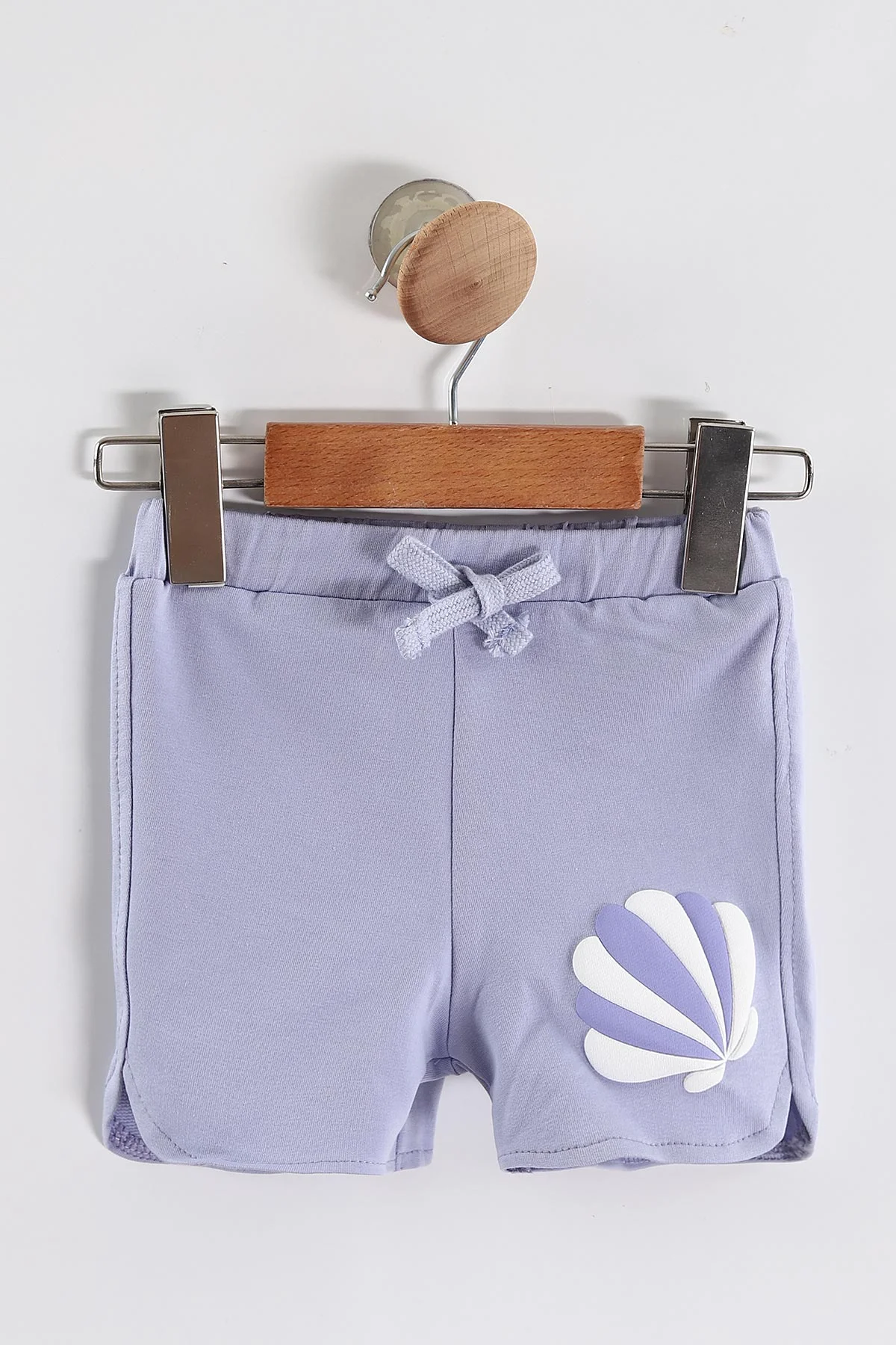 Lila (6-24 Ay)  Surf Waves Kabartma Baskılı Tişörtlü  Şortlu Kız Bebek Yazlık Takım 440300