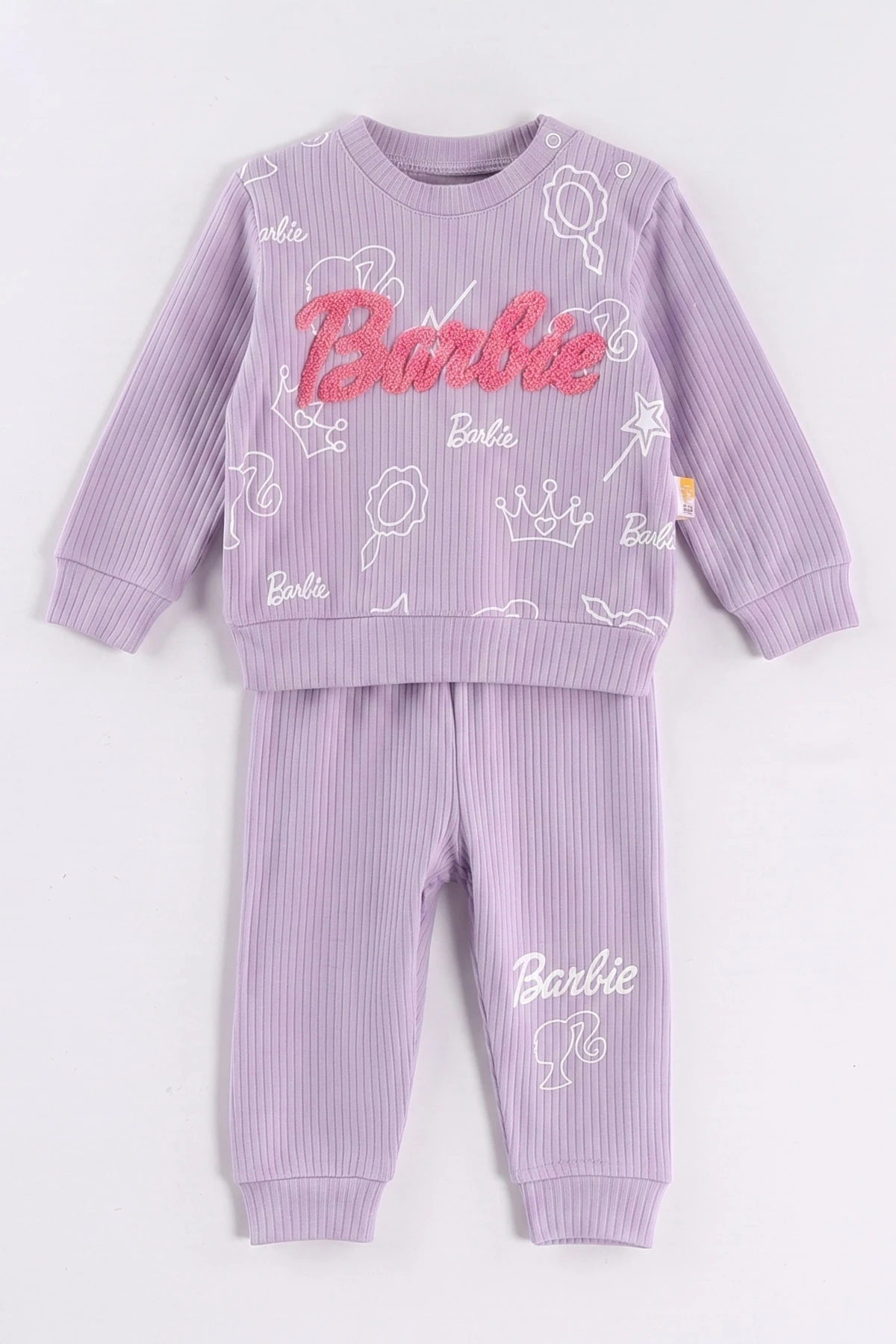 Lila (6-24 Ay) Süzene Nakışlı  Kız Bebek 2'li  Takım 472648