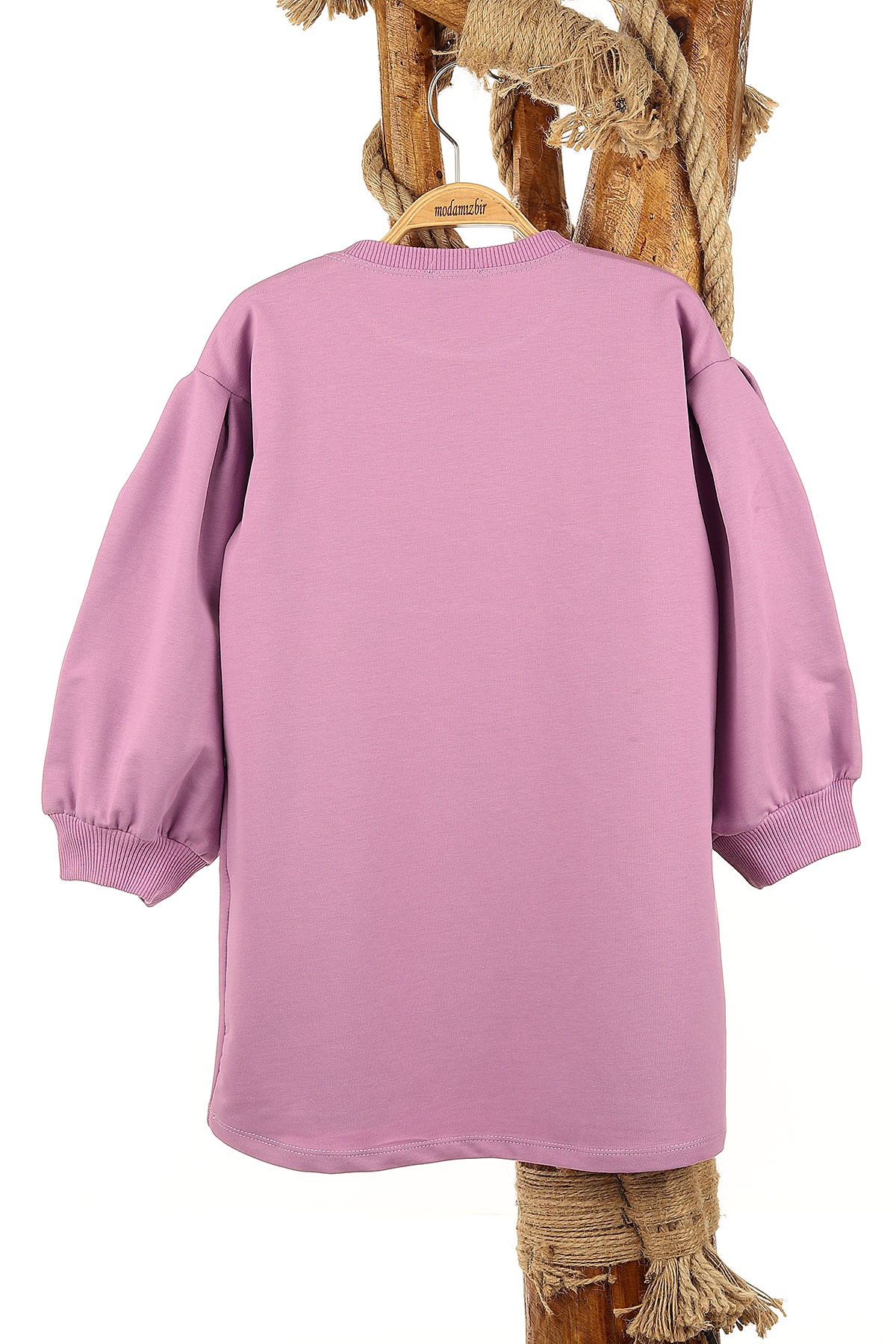 Lila (7-10 Yaş) You Are So Baskılı Kız Çocuk Tunik 155289
