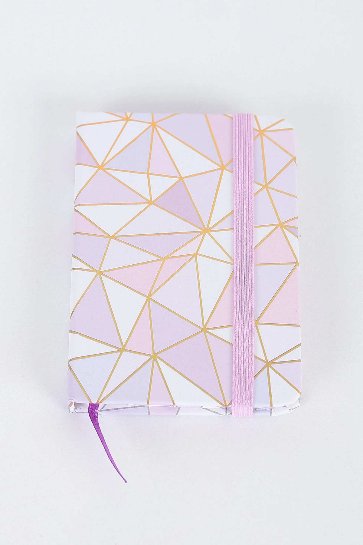 Lila 7x10 Cm Desenli Lastikli Bloknot Defter-Notebook 392520