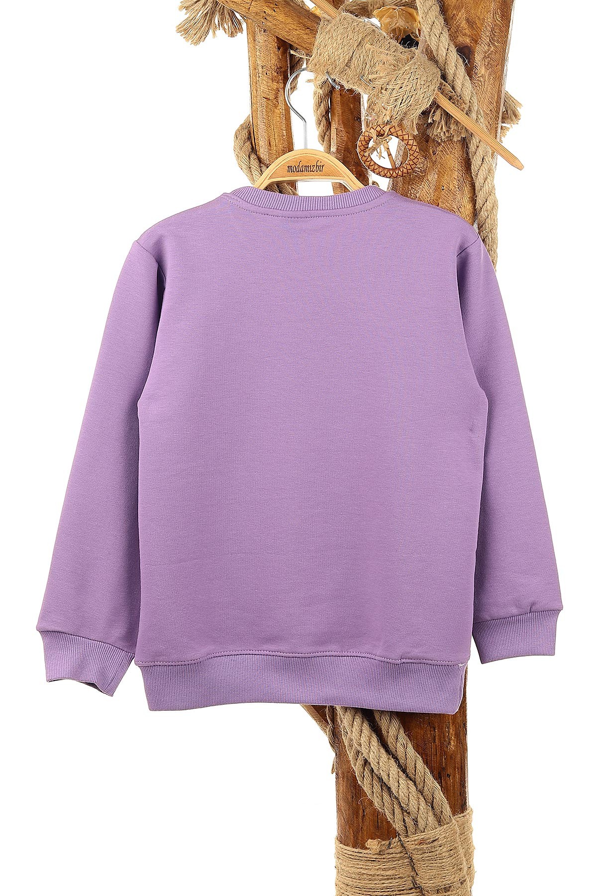 Lila (9-12 Yaş) Inspıratıon Baskılı Kız Çocuk Sweat 150976