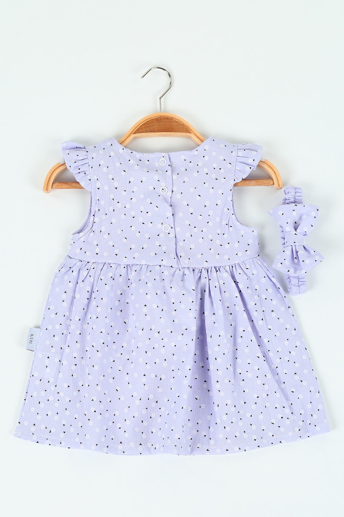 Lila (9-24 ay) Sırtı Çıt Çıtlı Kız Çocuk Elbise 120195