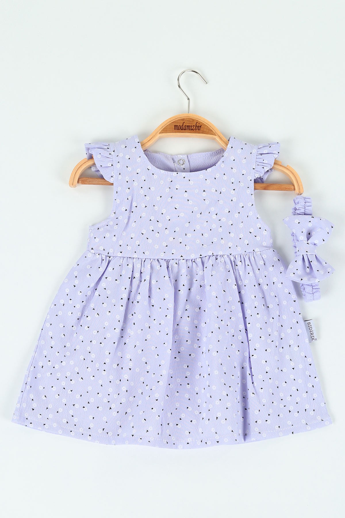 Lila (9-24 ay) Sırtı Çıt Çıtlı Kız Çocuk Elbise 120195