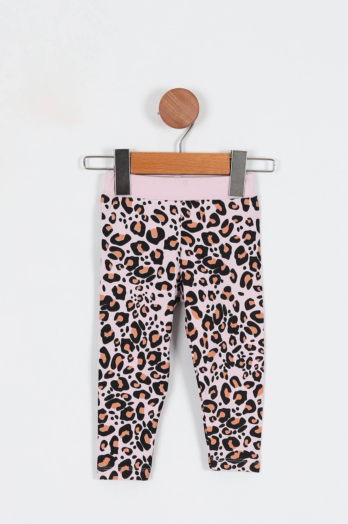 Lila (9-36 Ay) Fiyonk Motifli Fare Baskılı Leoparlı Kız Bebe Takım 198434