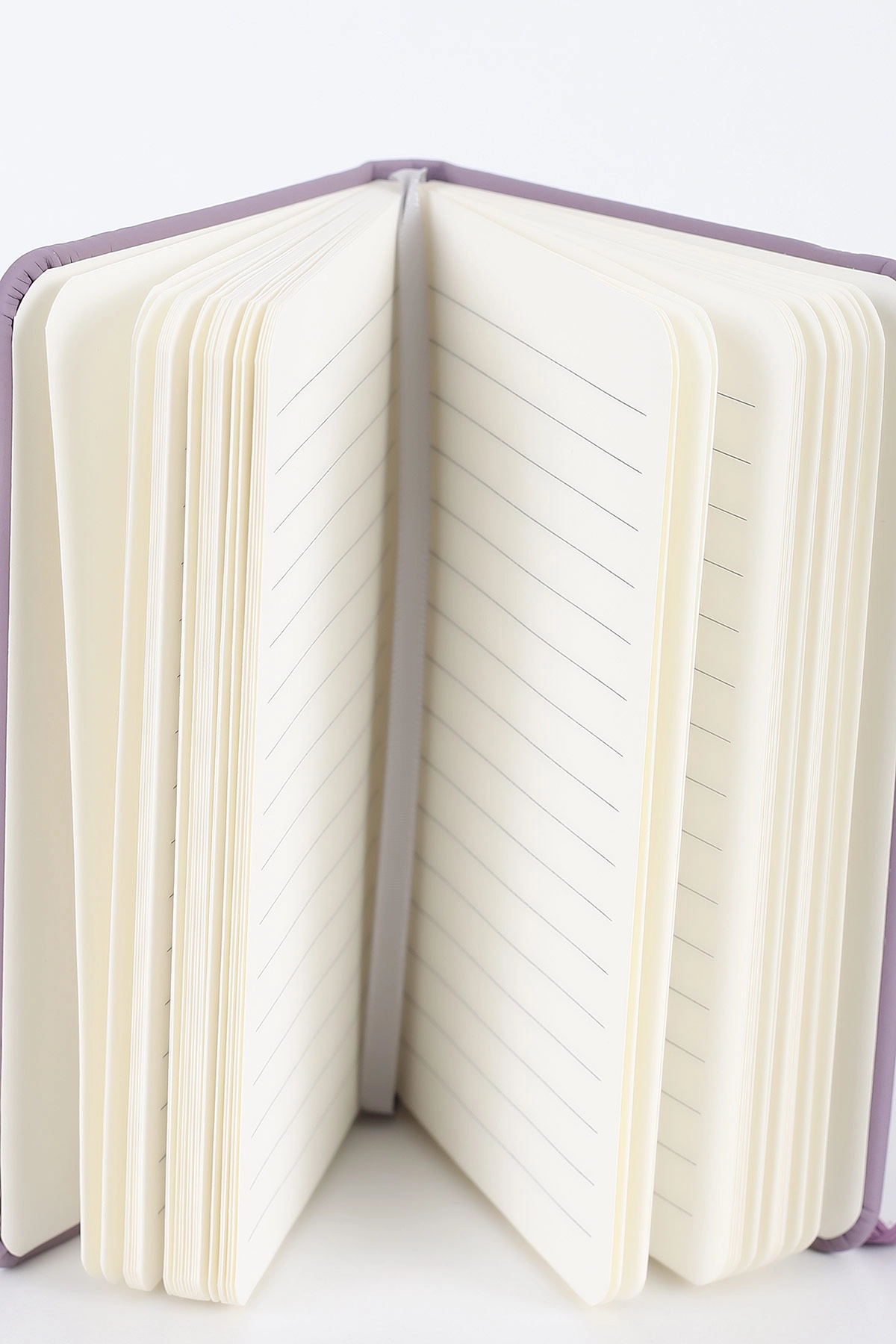 Lila 9x14 Cm Desenli Lastikli Bloknot Defter-Notebook 392564