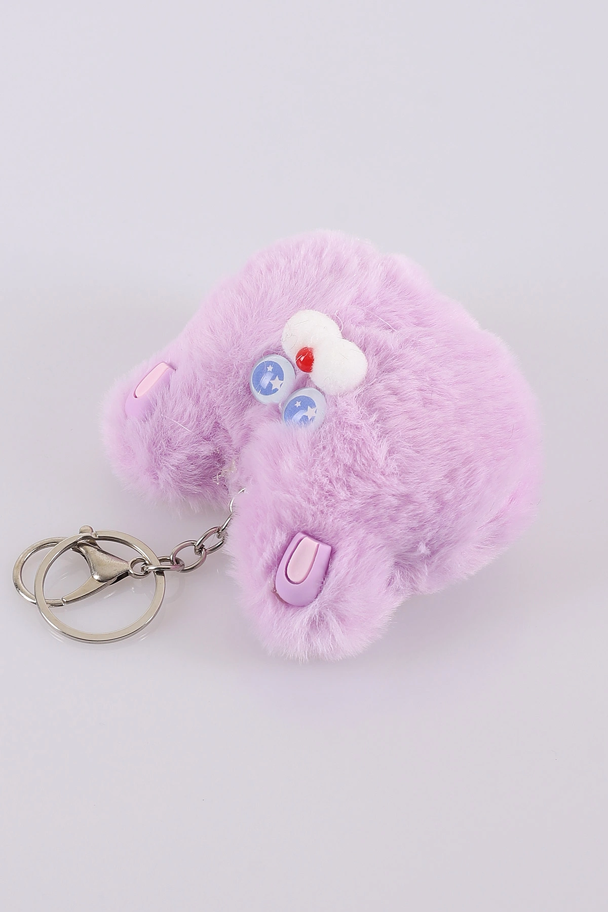 Lila Ayıcık Figürlü Peluş Anahtarlık&Çanta Süsü 404654
