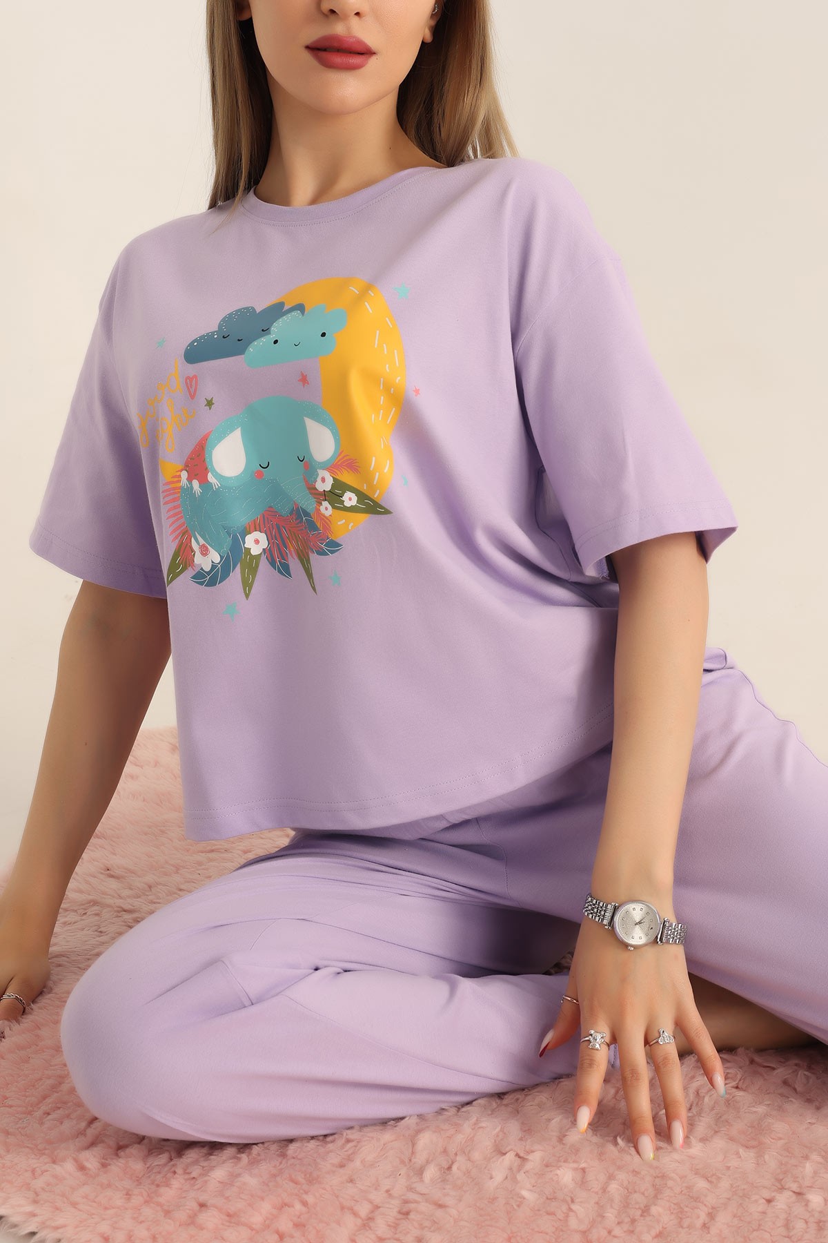 Limissi Desenli Kadın Pijama Takımı 24711