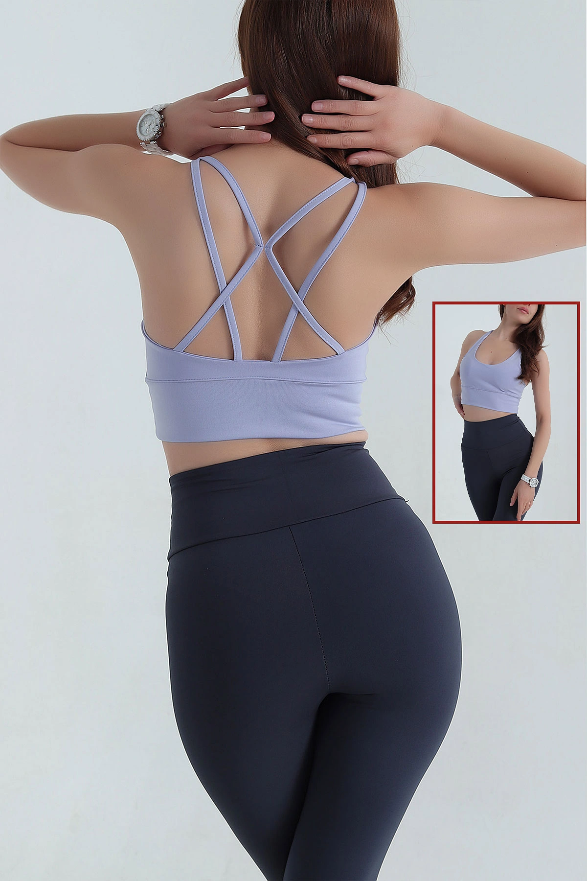 Lila Caplı Scuba Kadın Büstiyer 383076