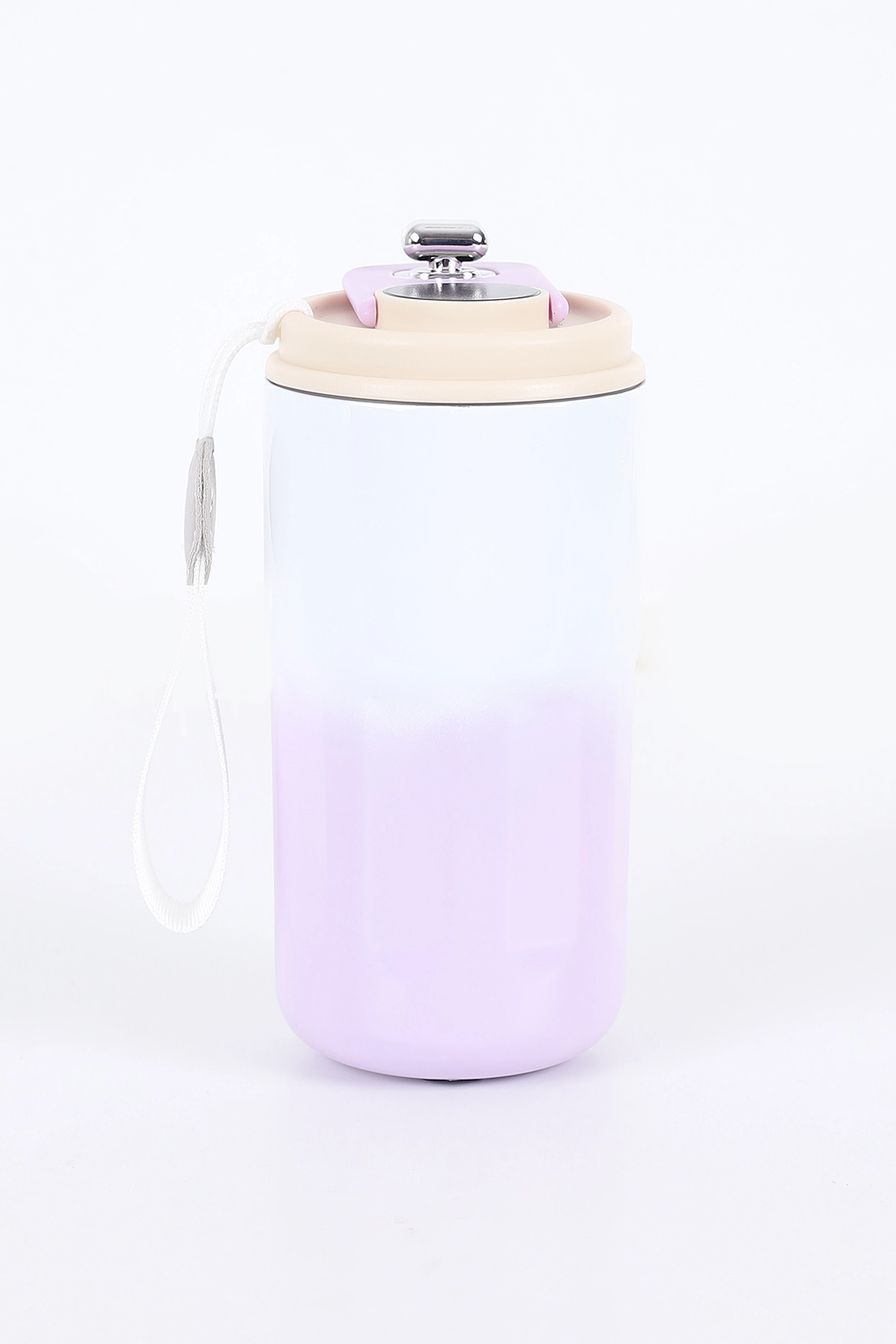 Lila Dijital Derece Göstergeli Çelik Termos-Matara 420 Ml 393133