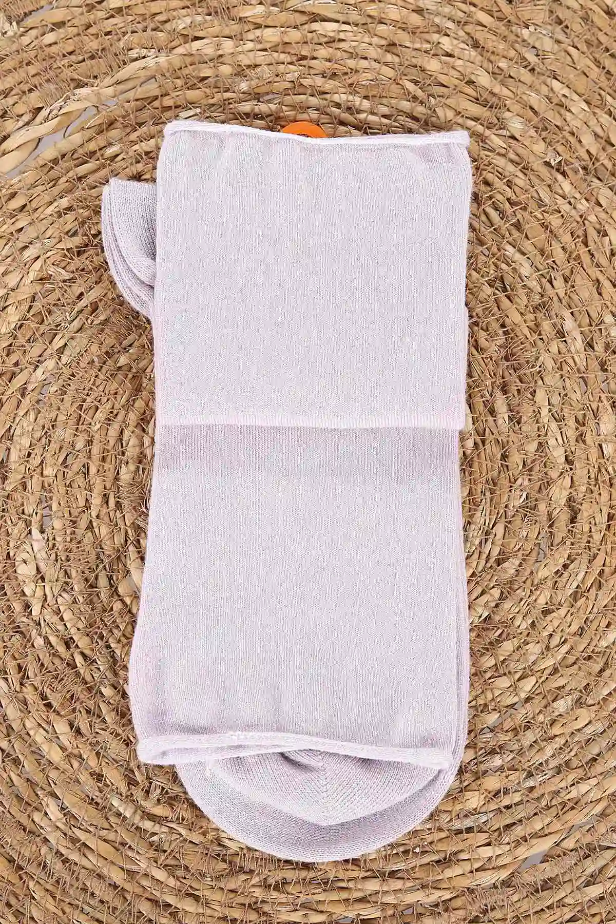 Lila Dört Mevsim Kadın Modal Lastiksiz Çorap (36-40) 477019