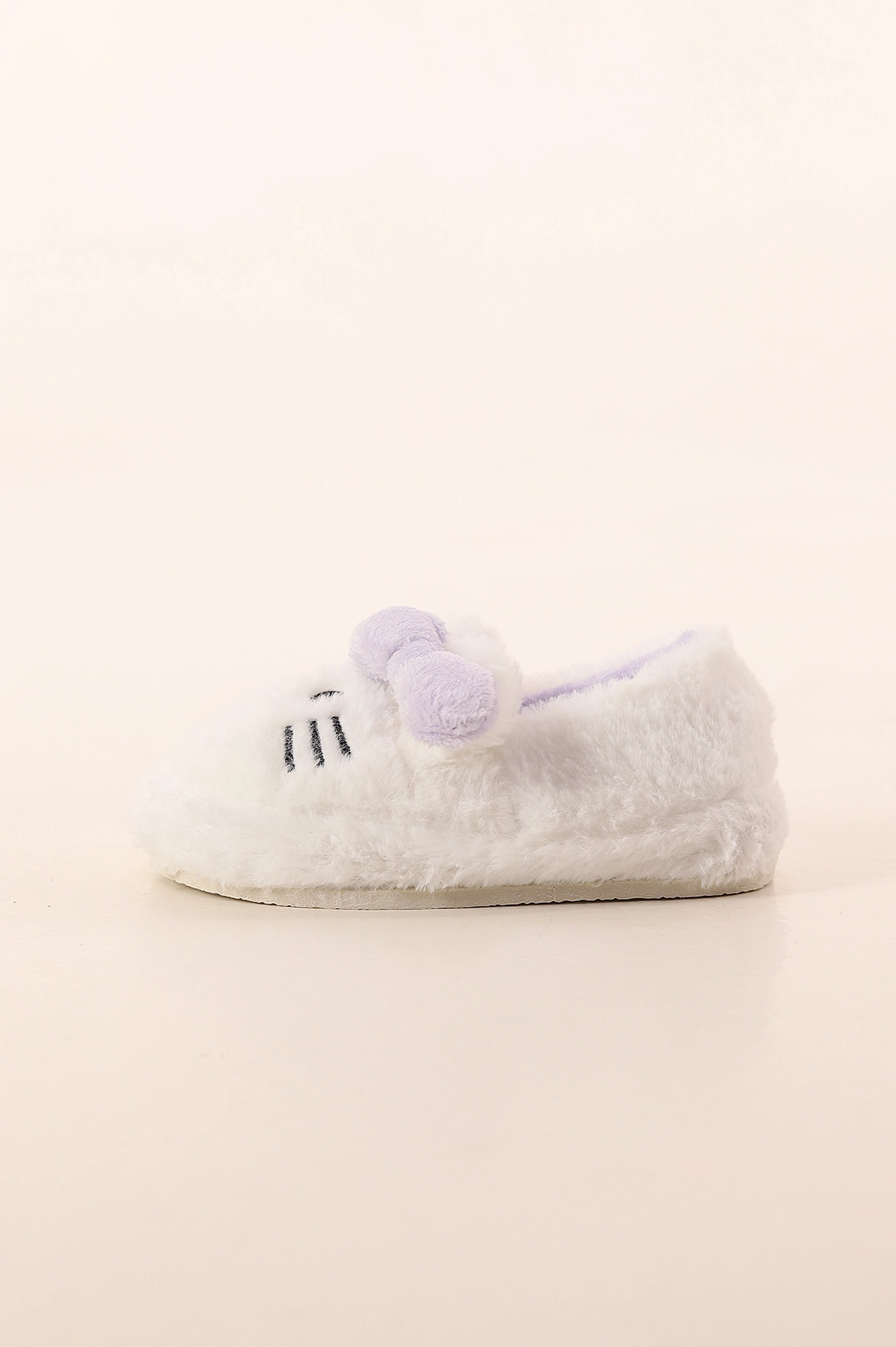 Lila Ekru ( 30 - 35 ) Peluş Figürlü Kız Çocuk Panduf 391086