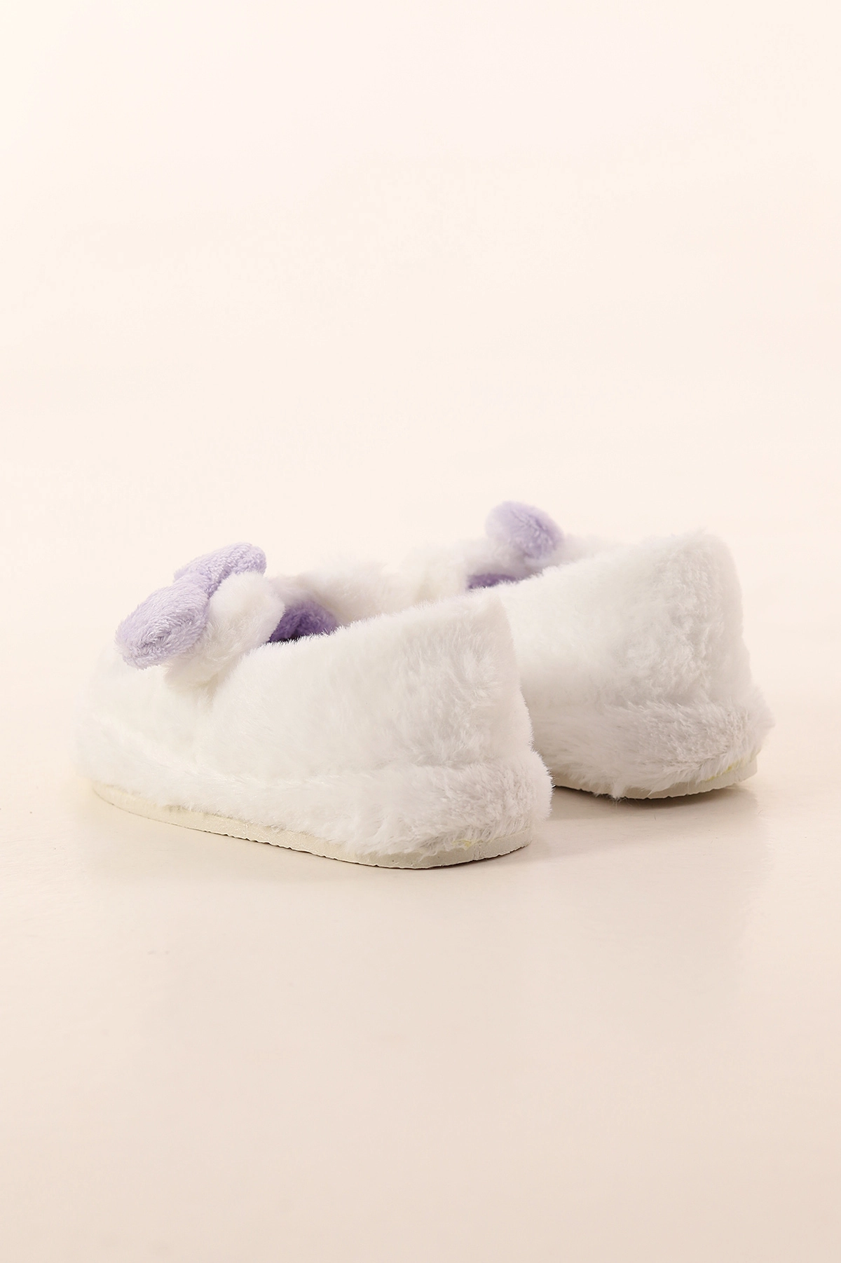 Lila Ekru ( 30 - 35 ) Peluş Figürlü Kız Çocuk Panduf 391086