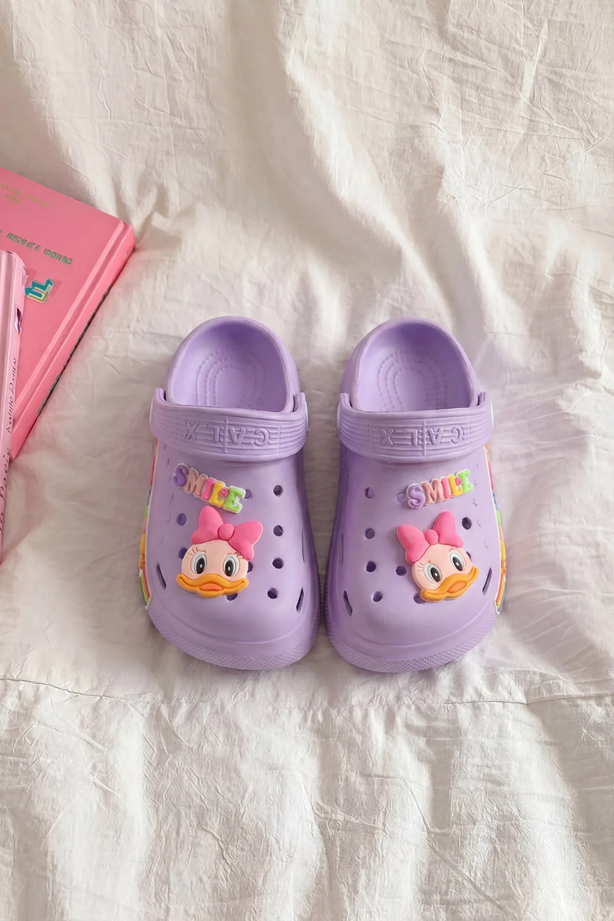 Lila Figürlü Kız Çocuk Sandalet 462460