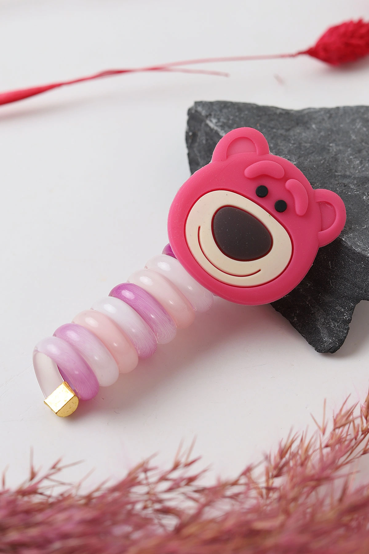 Lila Figürlü Spiral Toka 293407