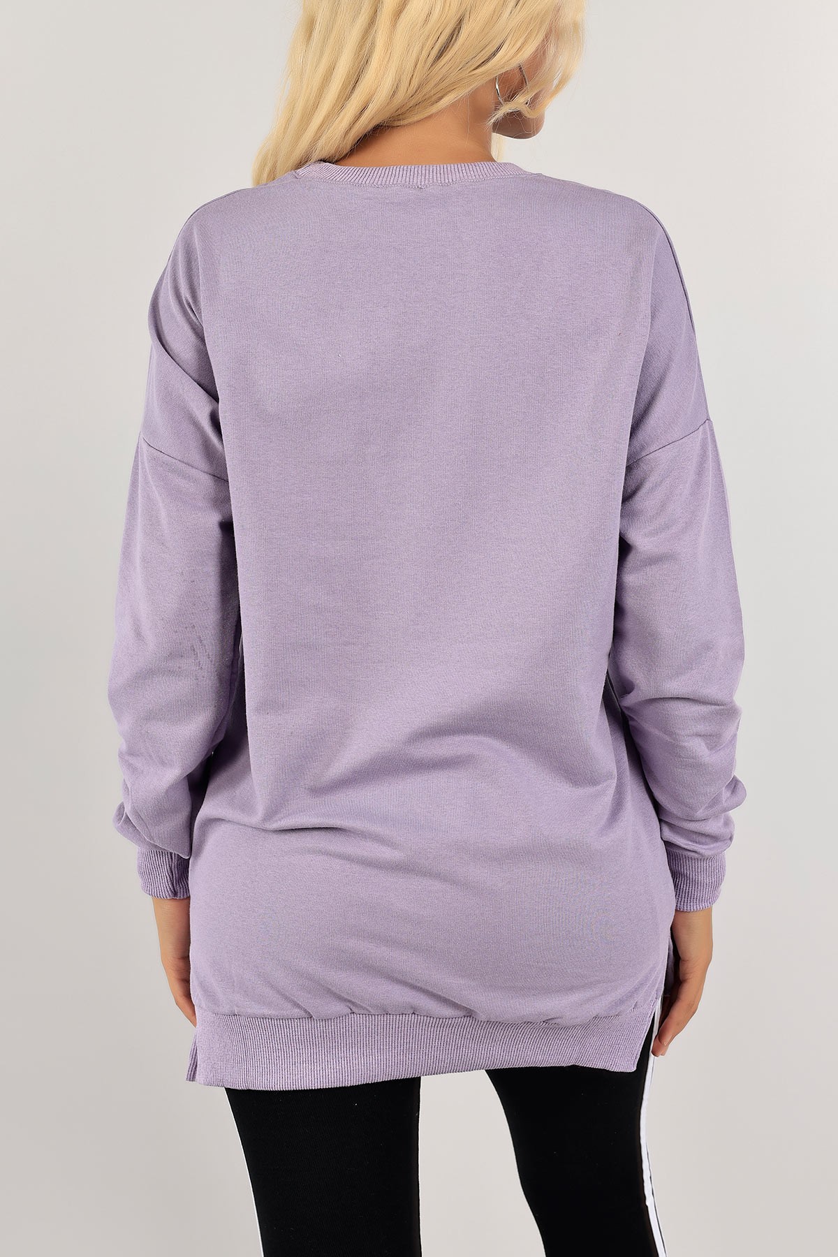 Lila İki İp Bayan Sweat 128887
