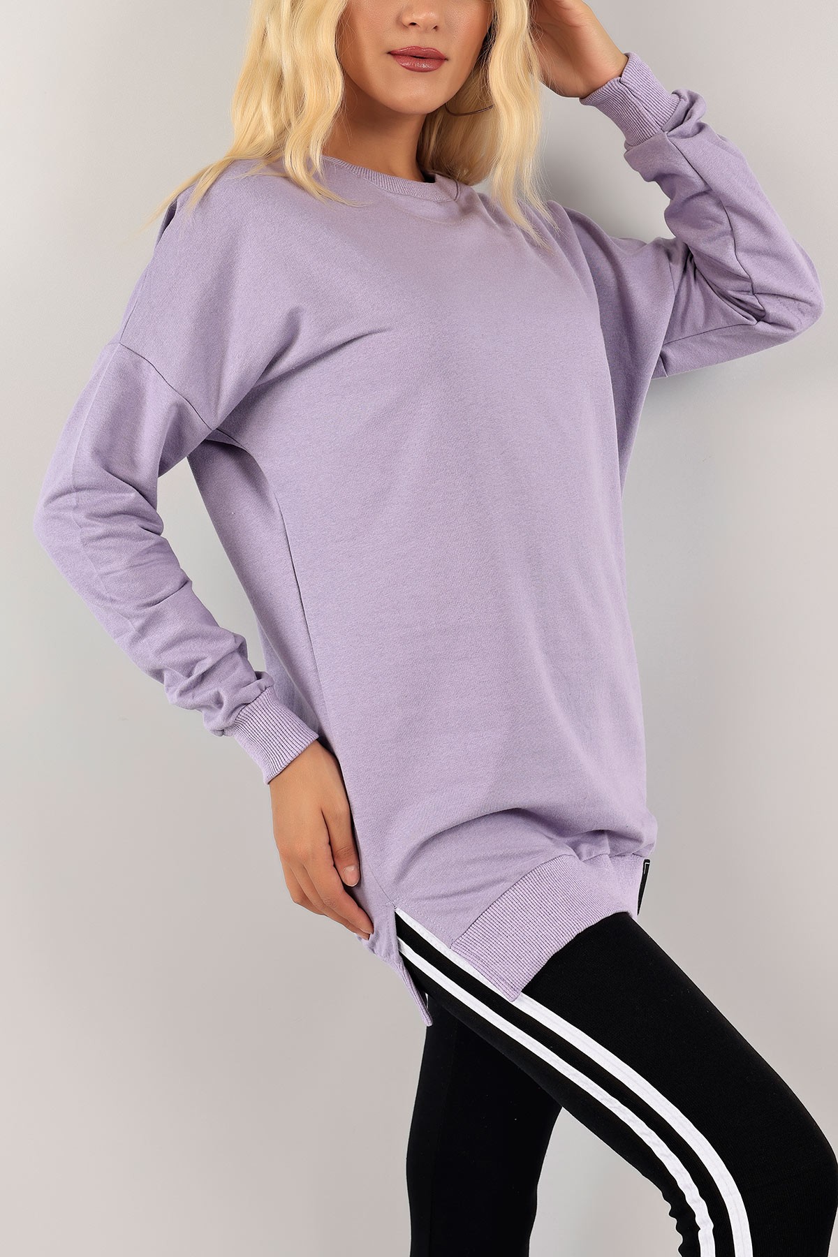 Lila İki İp Bayan Sweat 128887