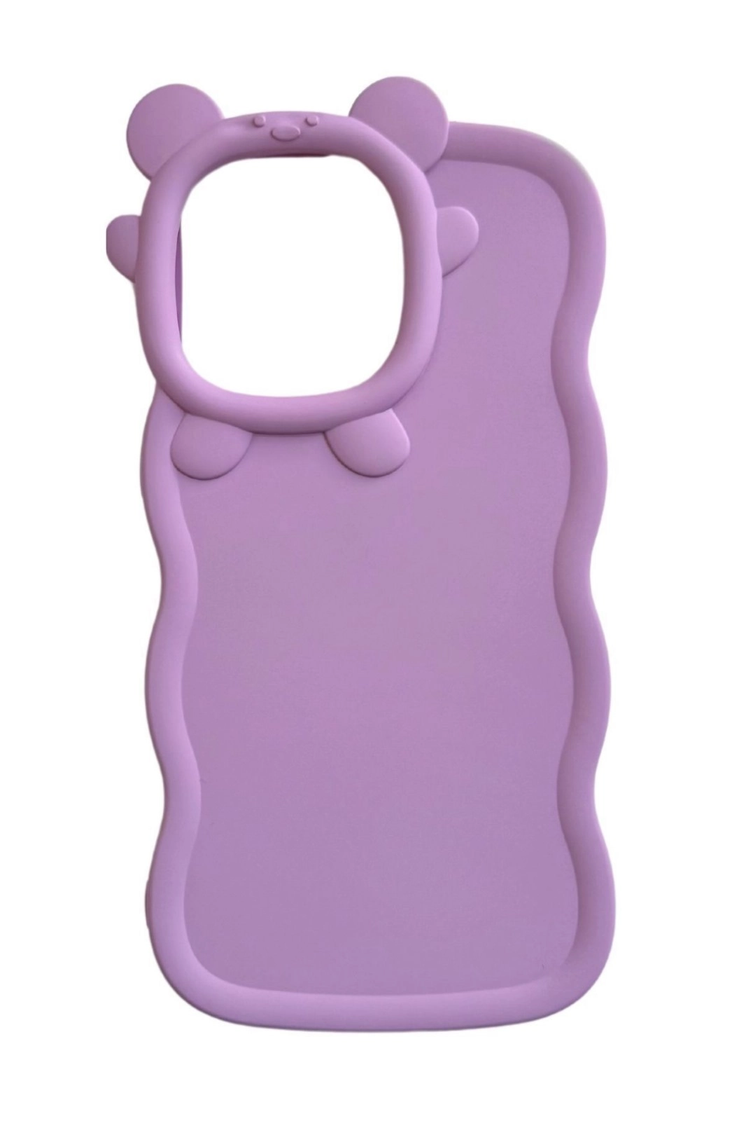 Lila iPhone 12 Pro Uyumlu Micky Mouse Serisi Yumuşak Slikon Telefon Kılıfı 344024