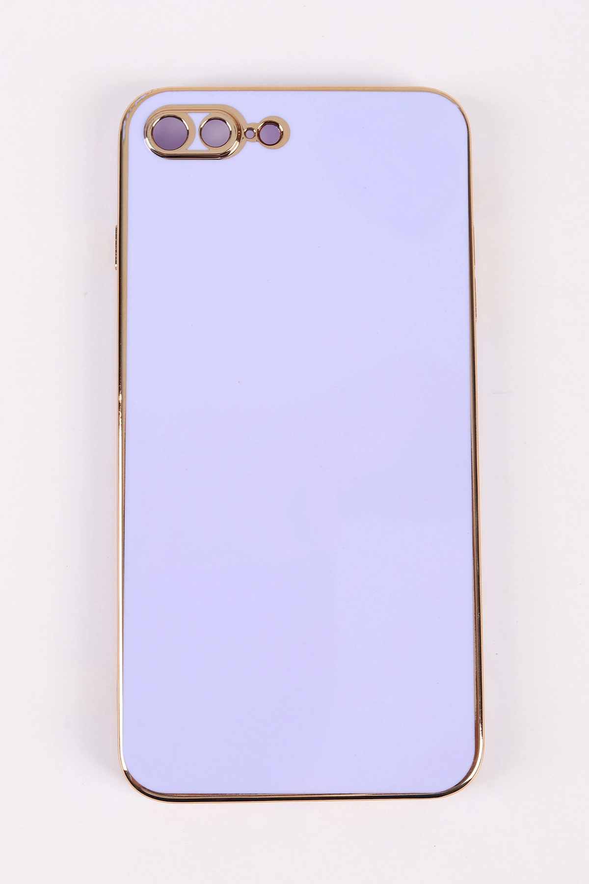 Lila İphone 8 Plus Uyumlu Kamera Korumalı Tpu Silikon Telefon Kılıfı 467025