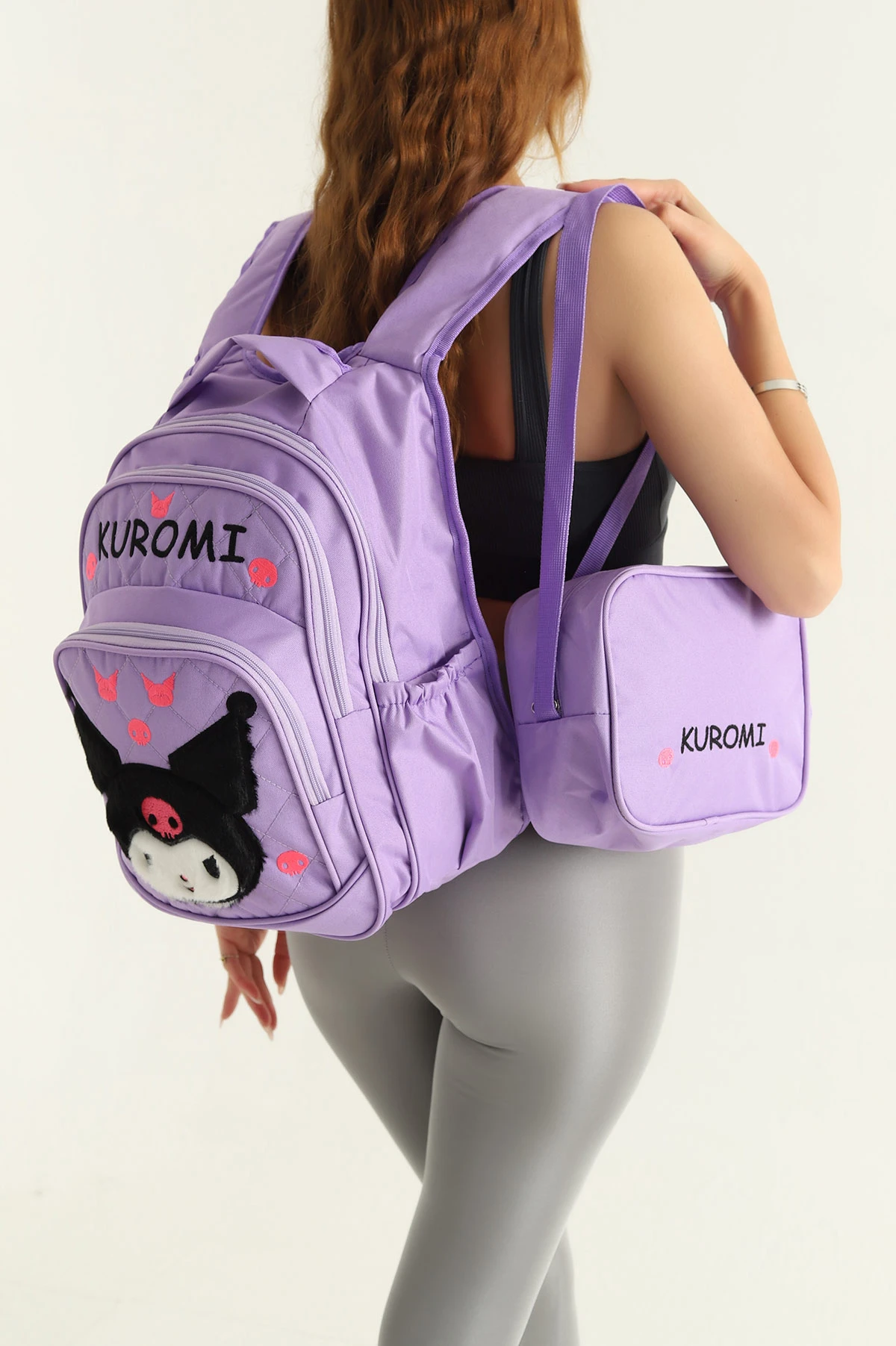Lila Kız Çocuk Beslenme Çantalı İlkokul Çantası 296316