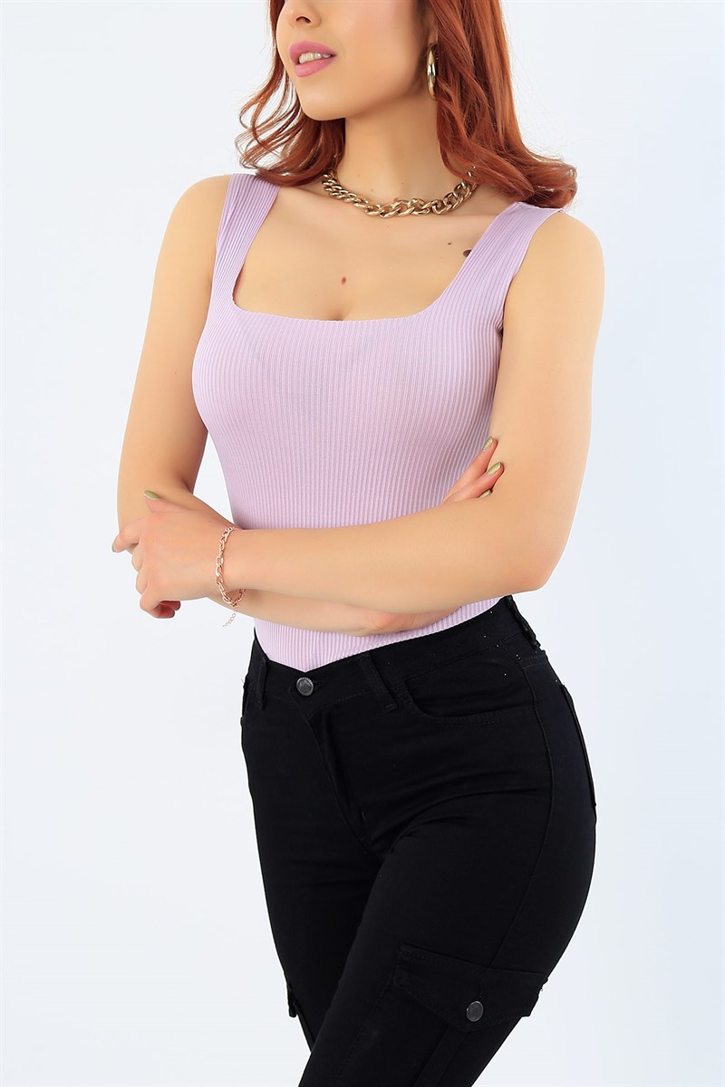 Lila Likarlı Bayan Atlet 32069