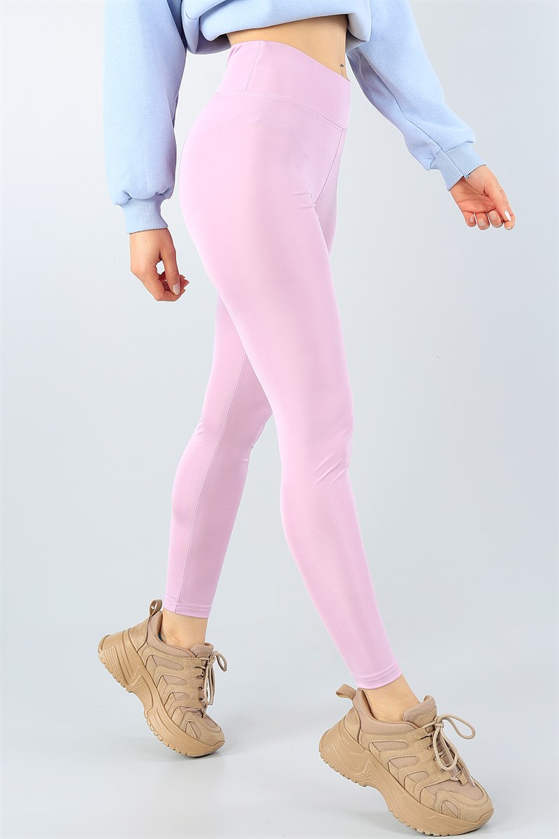 Lila Likralı Tayt 45226