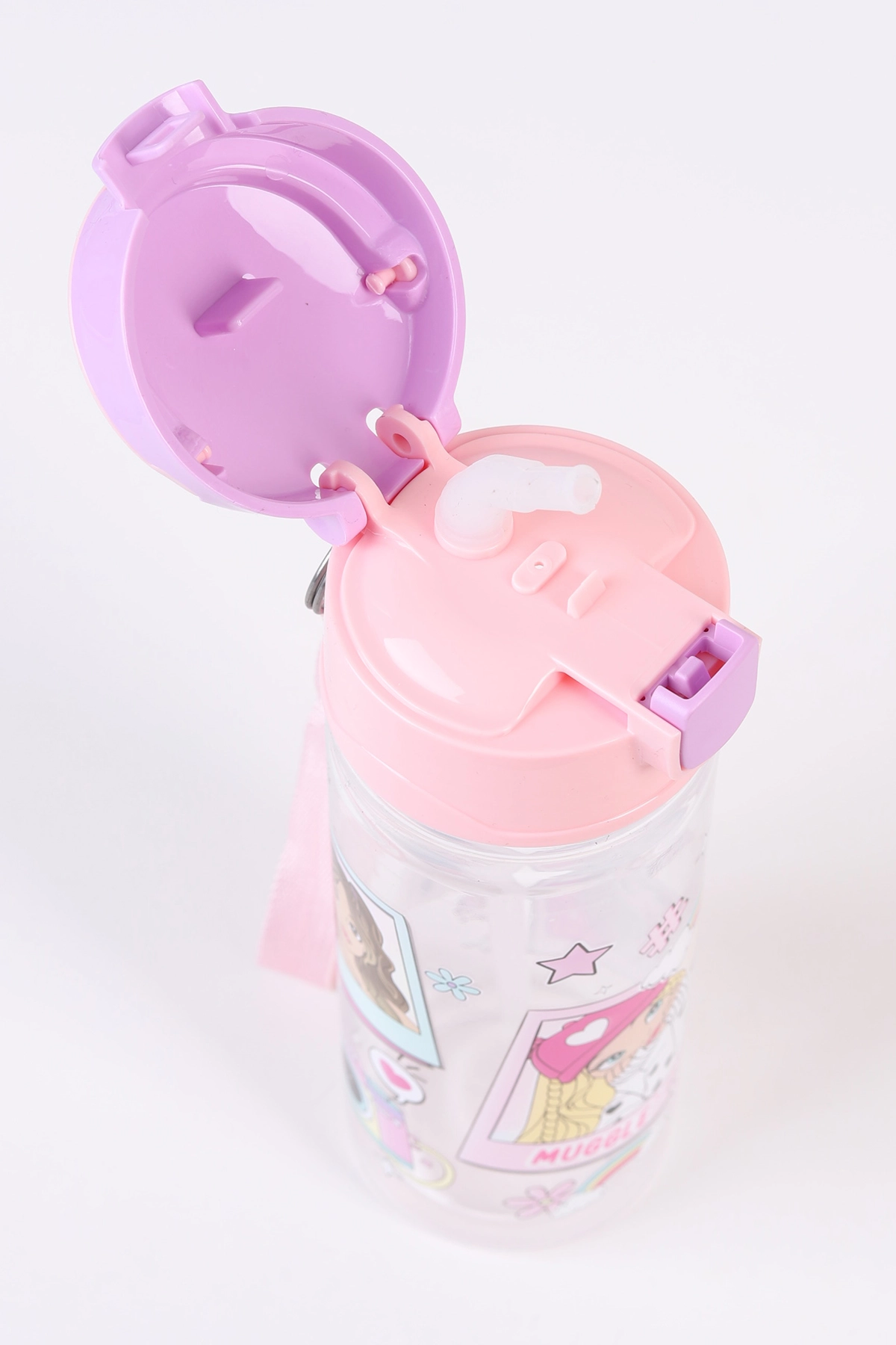 Lila Mikro Karakterli Pipetli Matara 500 Ml 489459