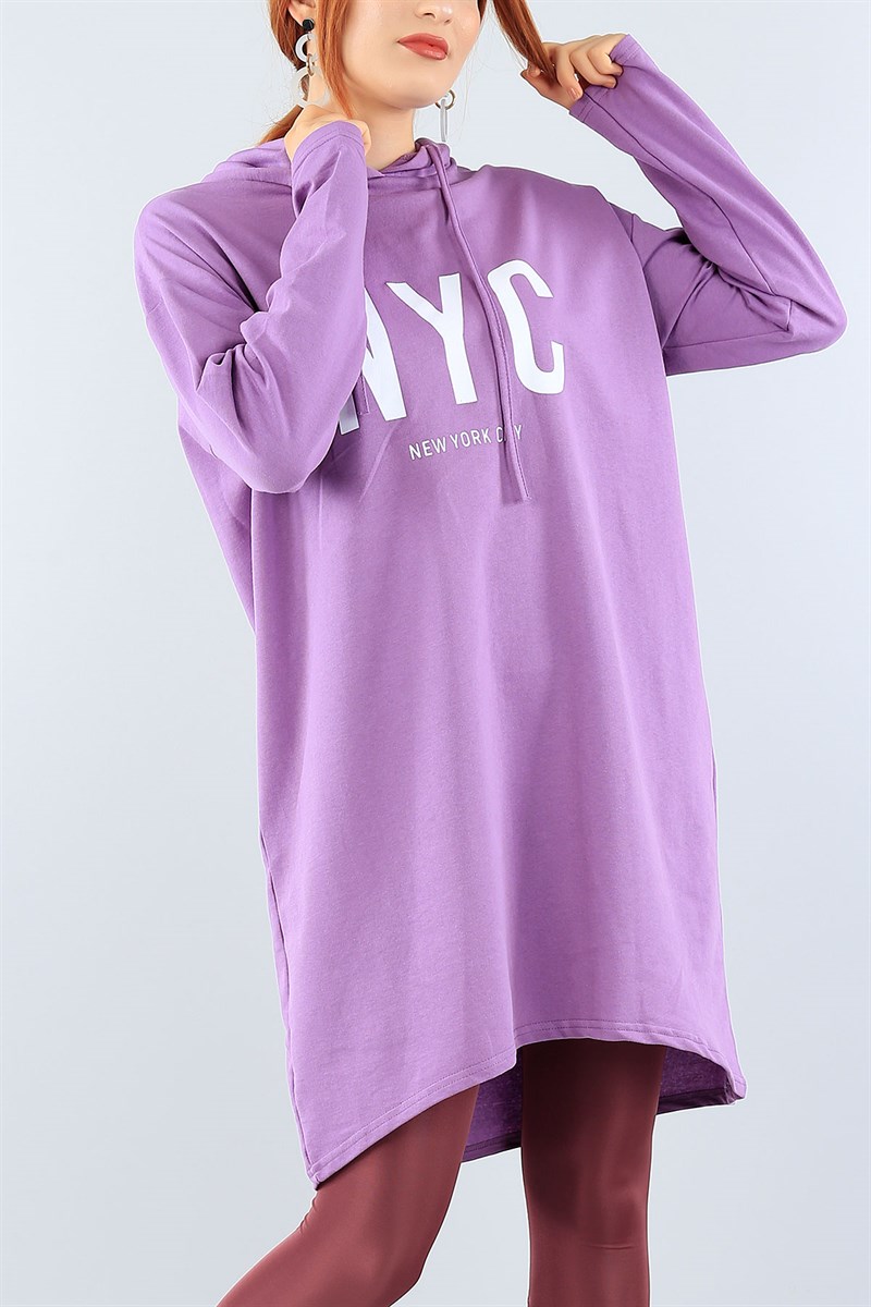 Lila Rahat Kalıp Tunik 38501