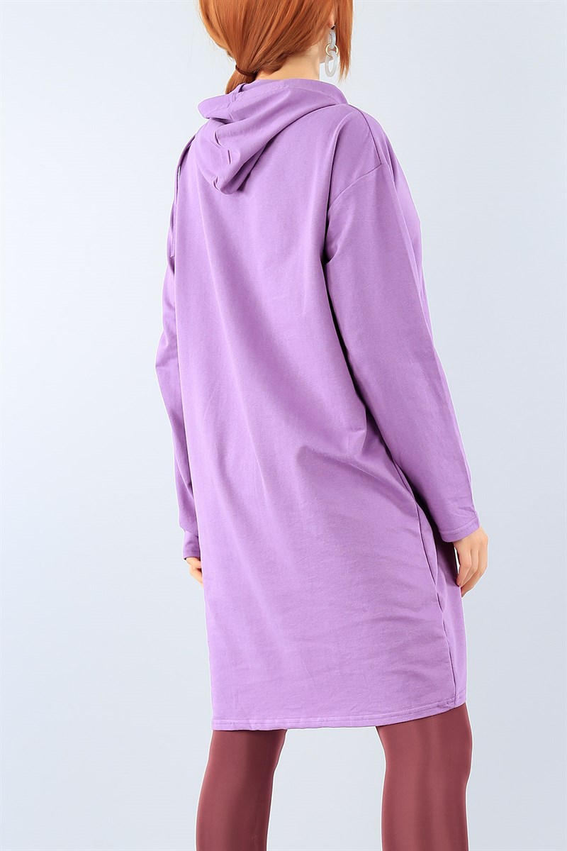 Lila Rahat Kalıp Tunik 38501