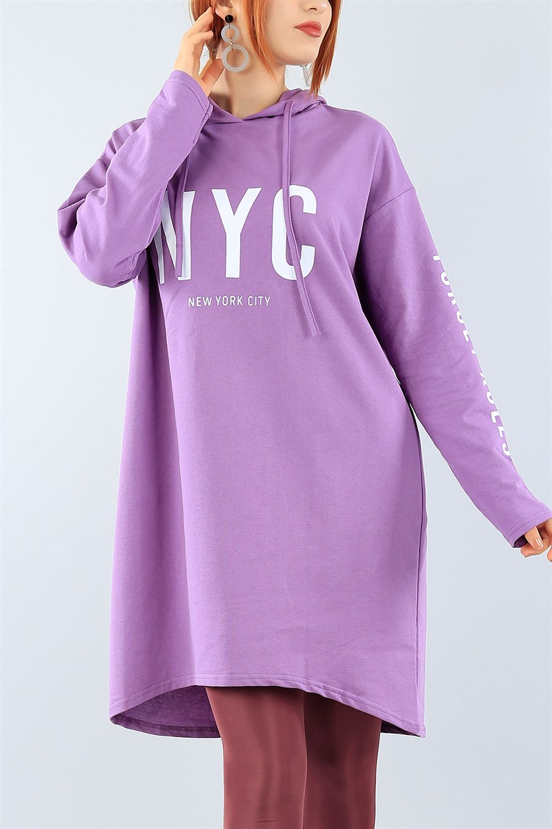Lila Rahat Kalıp Tunik 38501