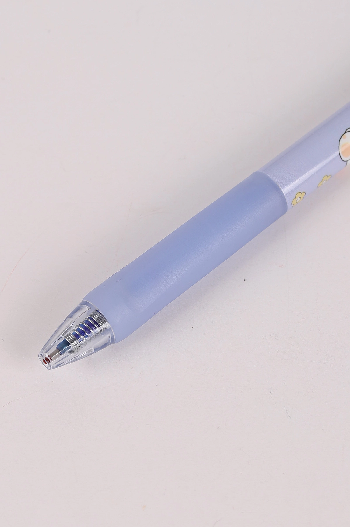 Lila Sevimli Karakterli Arkası Silgili Silinebilir Mavi Tükenmez Kalem 0.5 mm 474251