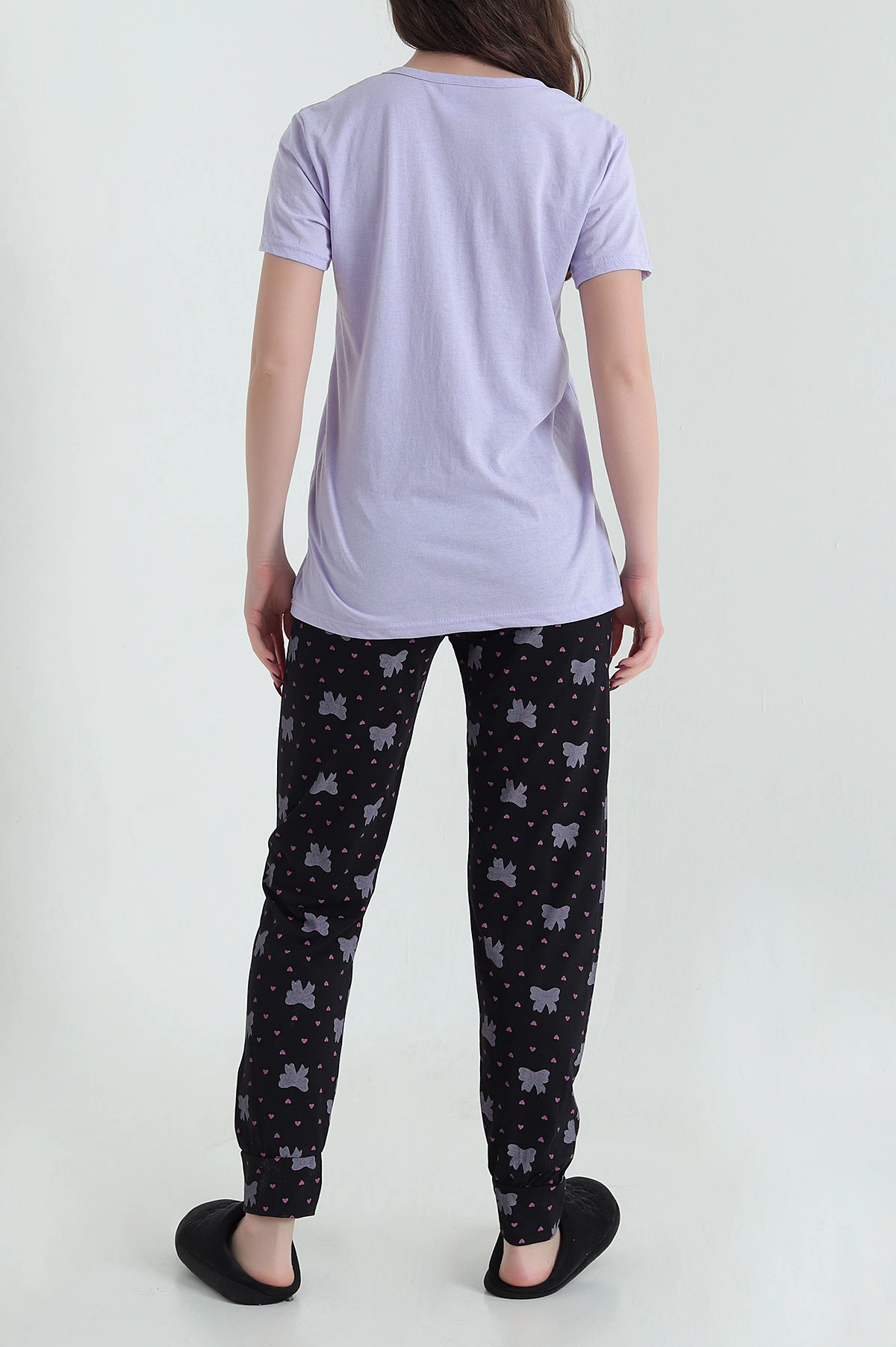 Lila Stella Viskon Kadın Pijama Takımı 434402