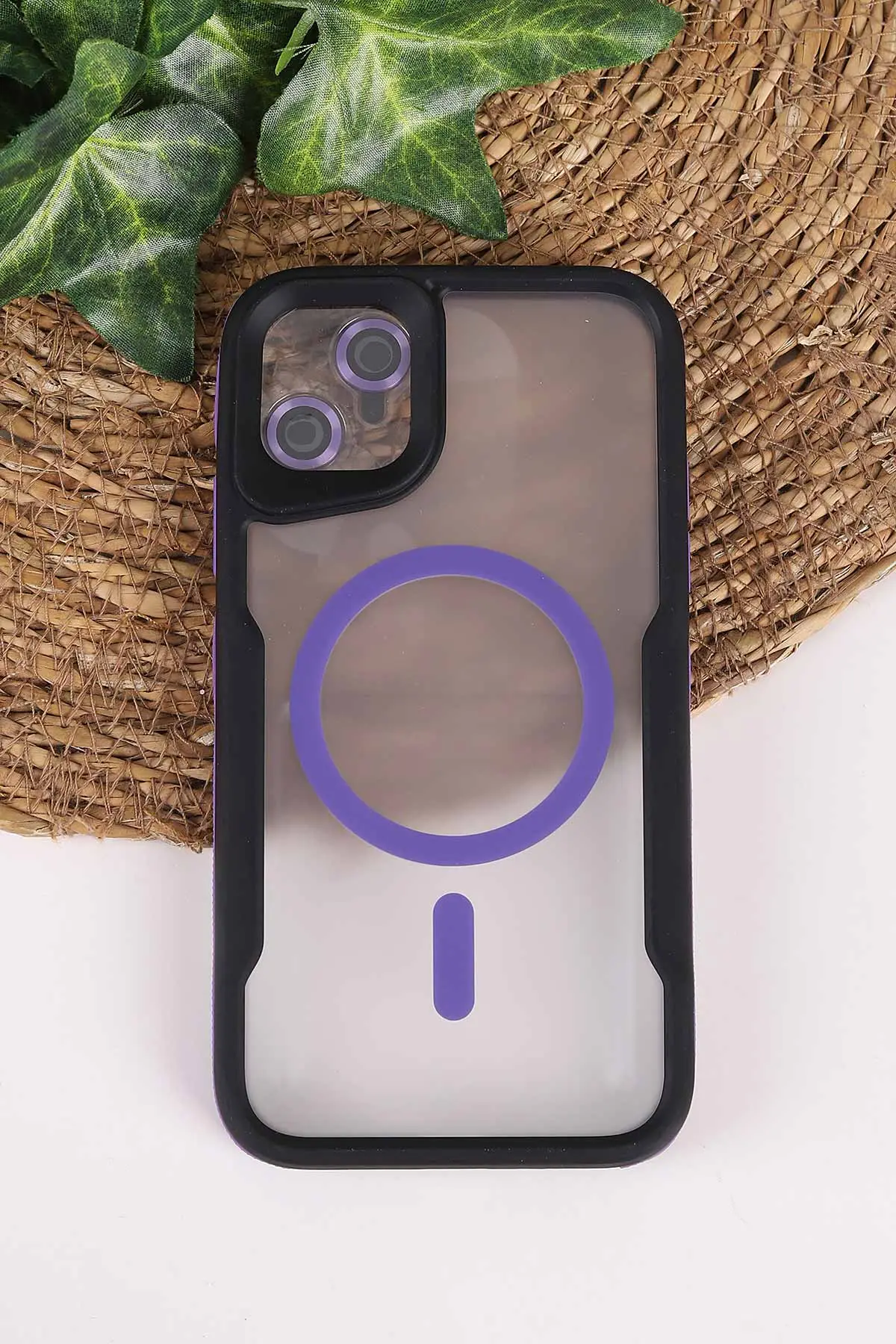 Lila TeknoCase İphone 11 Uyumlu Matte Guard Serisi Lens Korumalı Silikon Telefon Kılıfı 472434