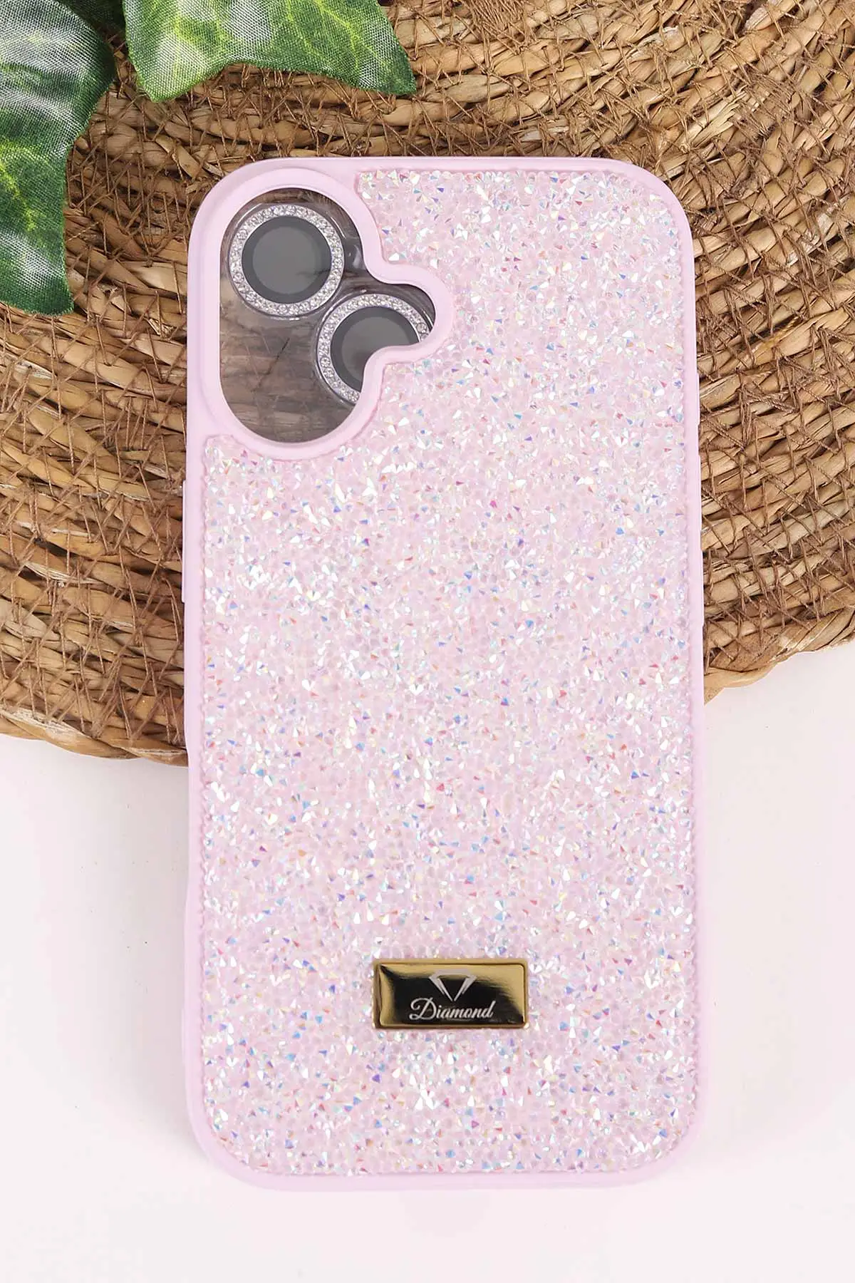 Lila TeknoCase İPhone 16 Uyumlu Ella Diamond Case Serisi Lens Hediyeli Sert Silikon Telefon Kılıfı 457809