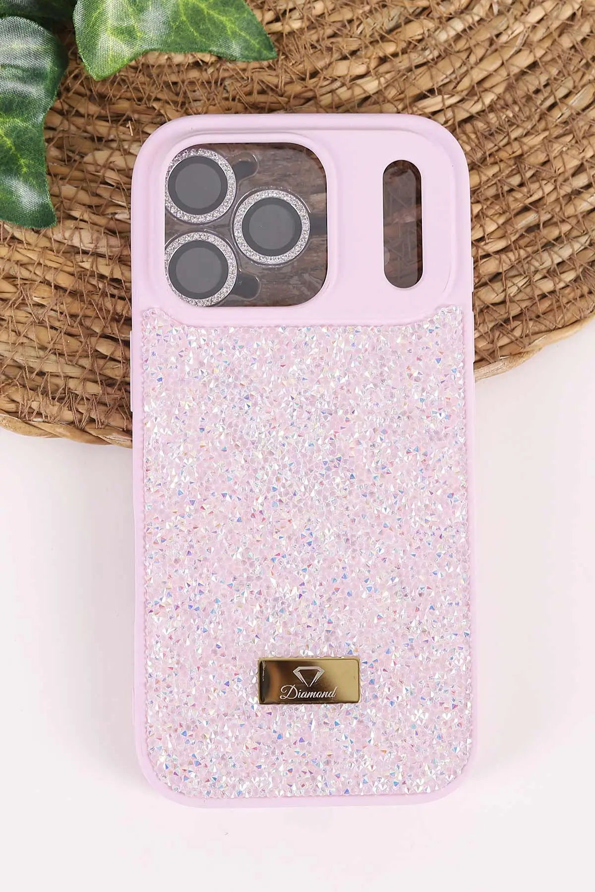 Lila TeknoCase İPhone 17 Pro Uyumlu Ella Diamond Case Serisi Lens Hediyeli Sert Silikon Telefon Kılıfı 457830