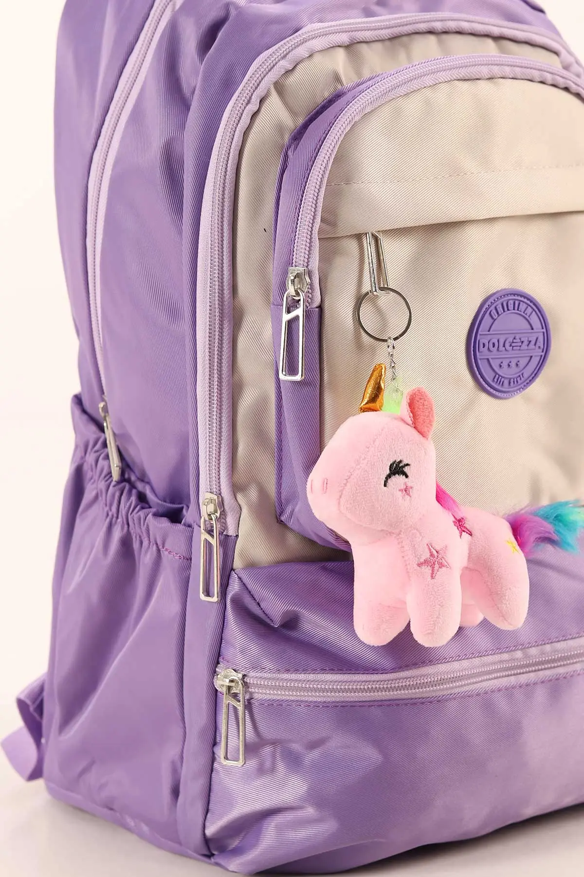 Lila Unicorn Aksesuarlı Bol Gözlü Sırt Çantası 388620